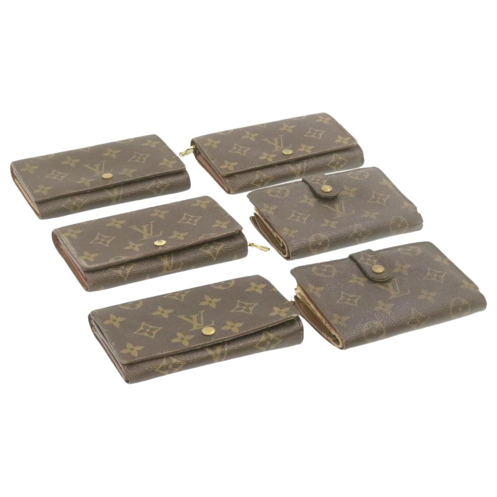 LOUIS VUITTON Monogram Wallet 6Set LV Auth fm2394 Cloth ref.942135 - Joli  Closet