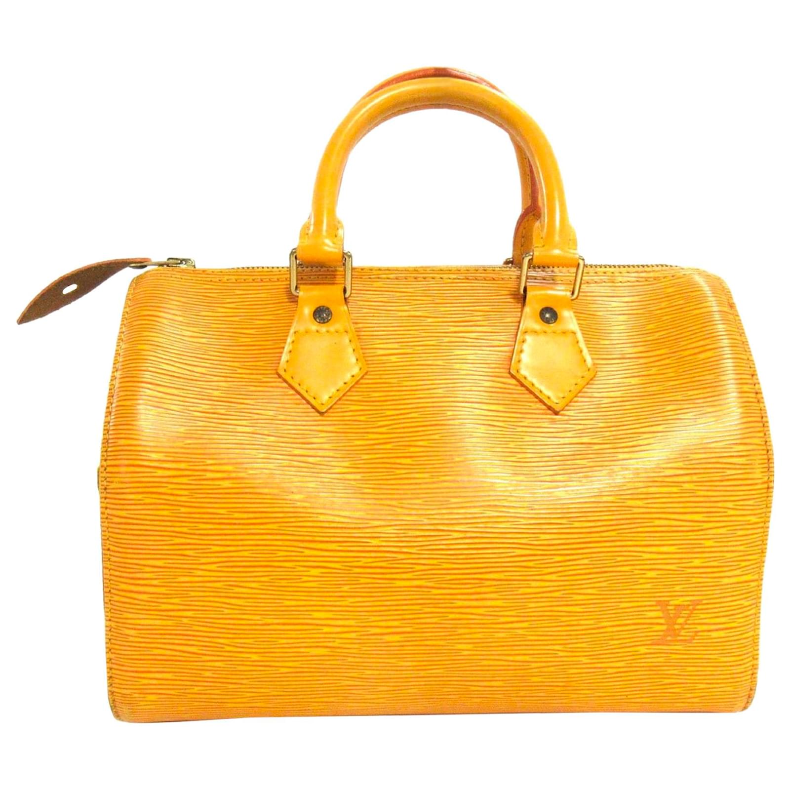 LOUIS VUITTON Yellow Epi Leather Speedy 25 - The Purse Ladies