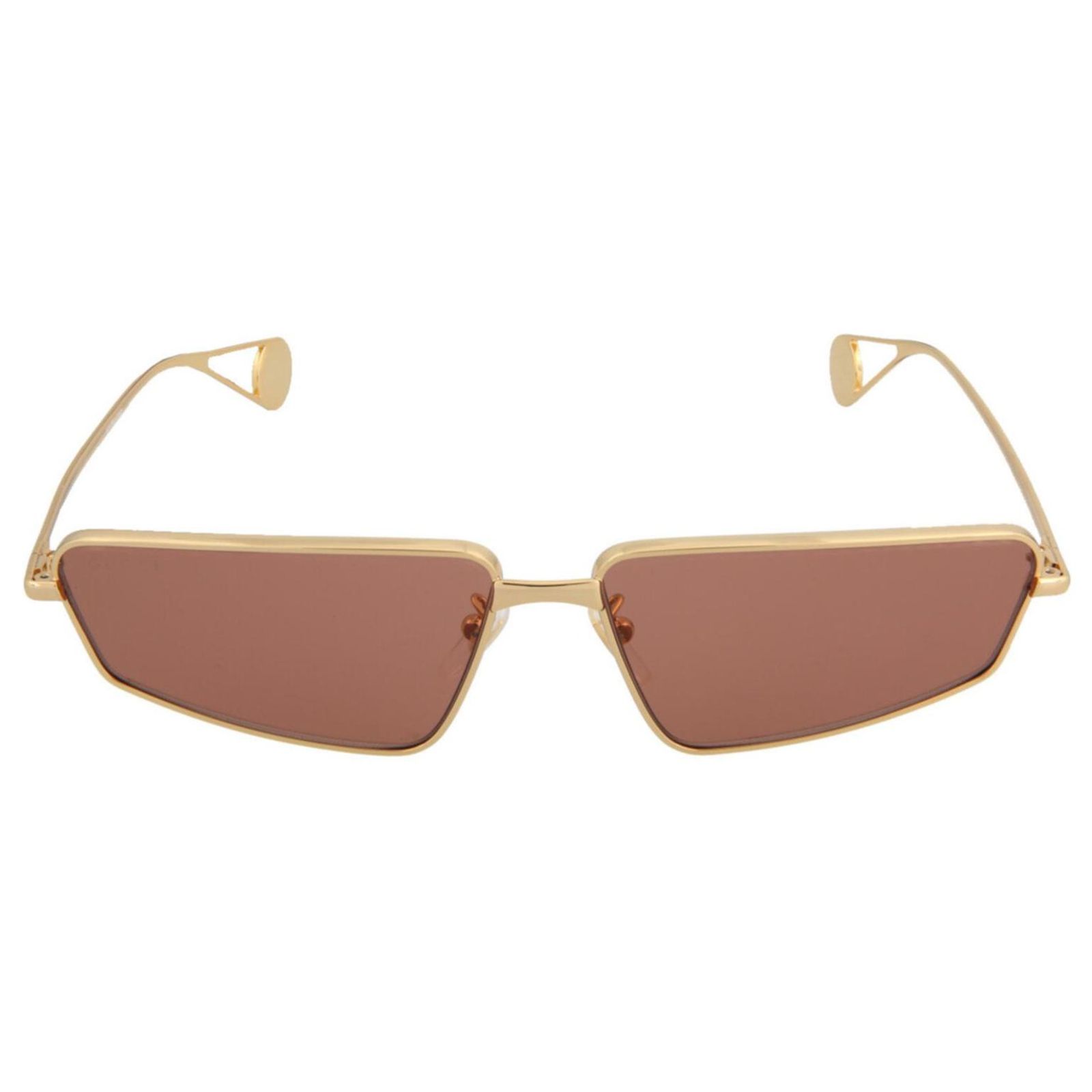 Gucci Occhiali da sole in metallo a occhi di gatto D'oro Metallico  ref.337633 - Joli Closet