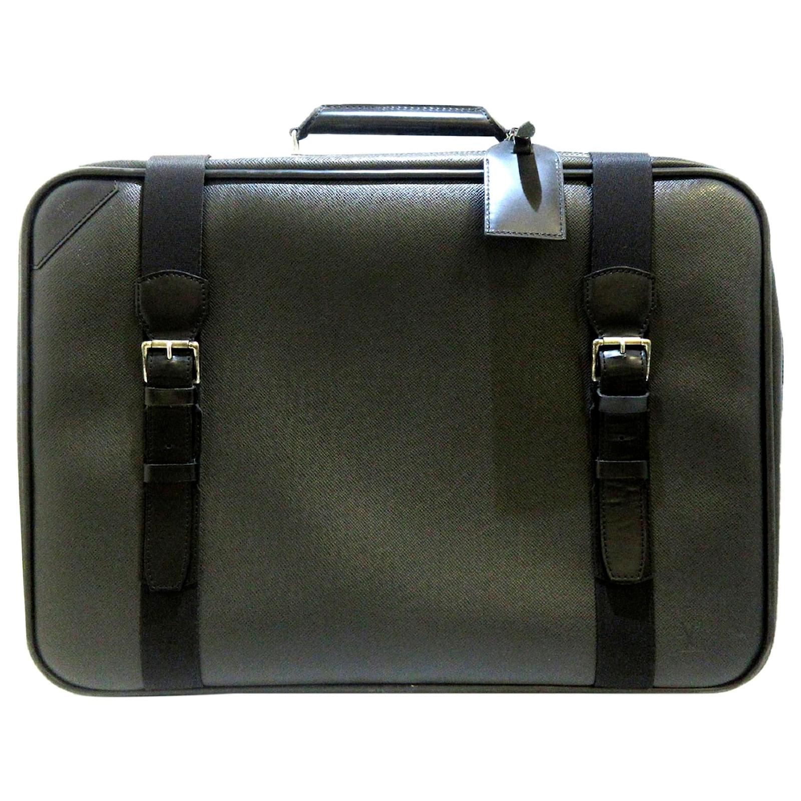 Louis Vuitton Black Taiga Satellite 53 luggage Leather ref.337953 - Joli  Closet
