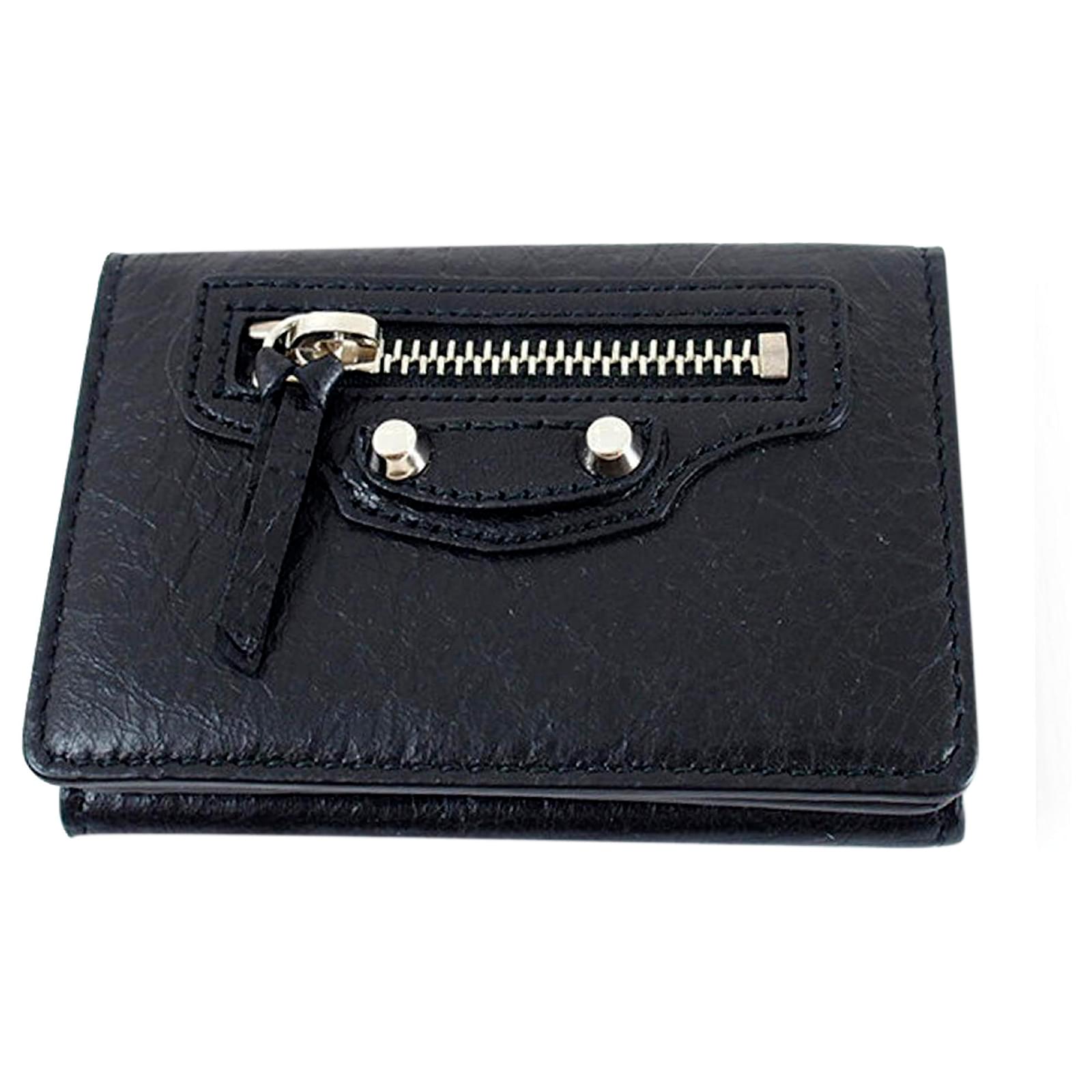Tri-Fold Wallet with Snap-Button Closure