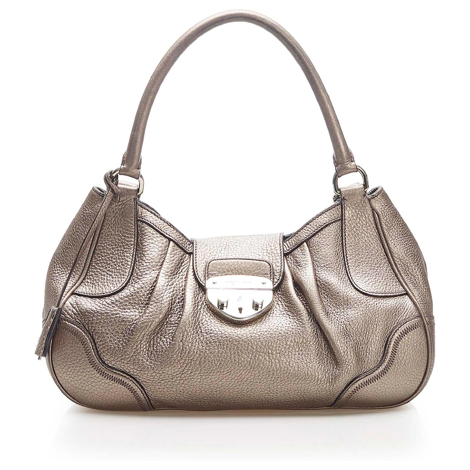 bronze shoulder bag