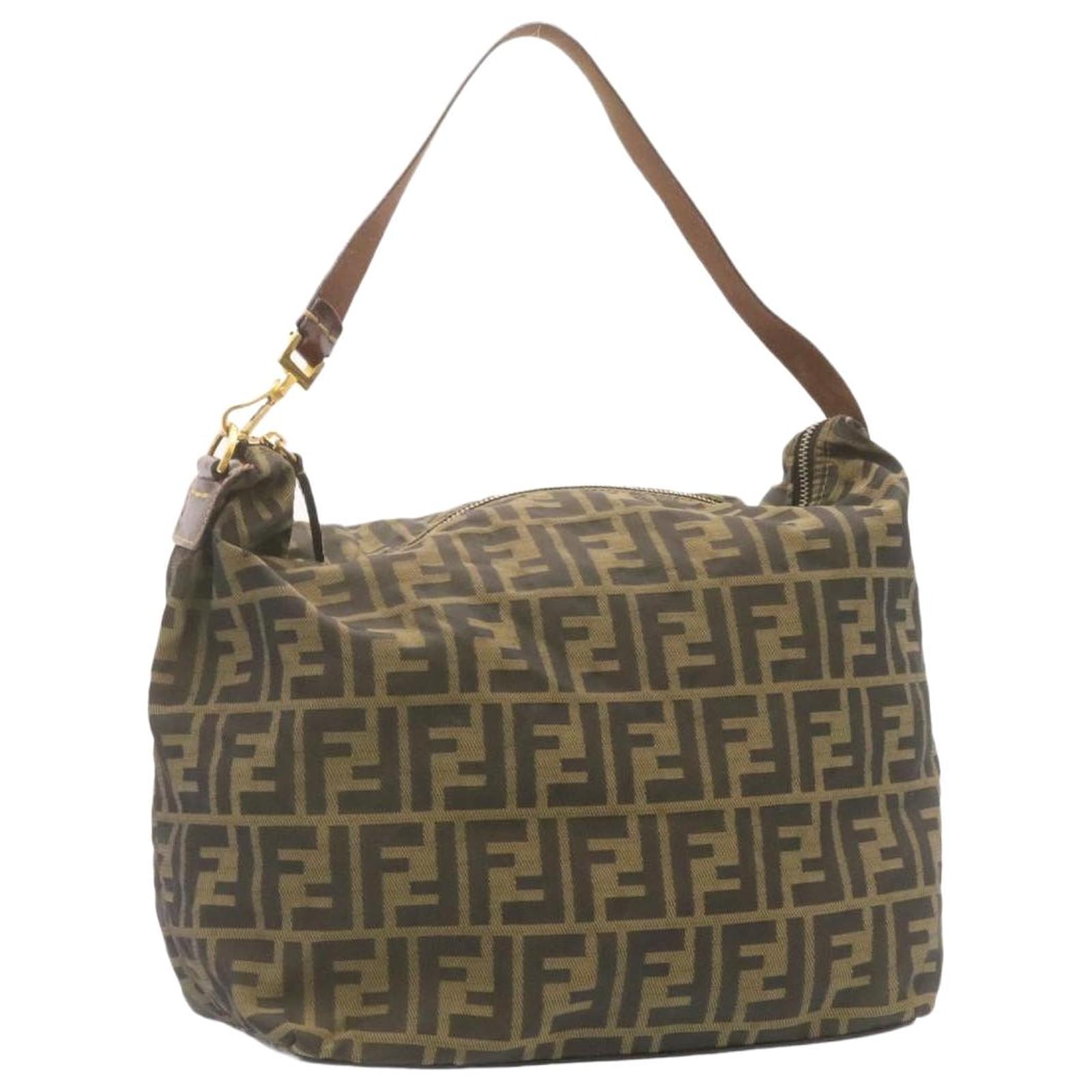 Fendi Shoulder Bag Khaki Cloth ref.339396 - Joli Closet