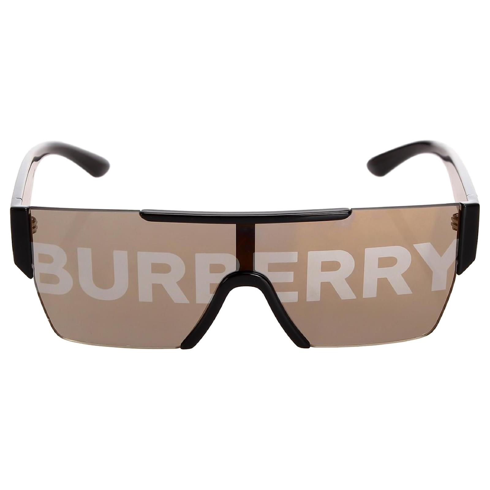 Burberry Brown Logo Lens D-Frame Sunglasses Black Plastic ref.339442 - Joli  Closet