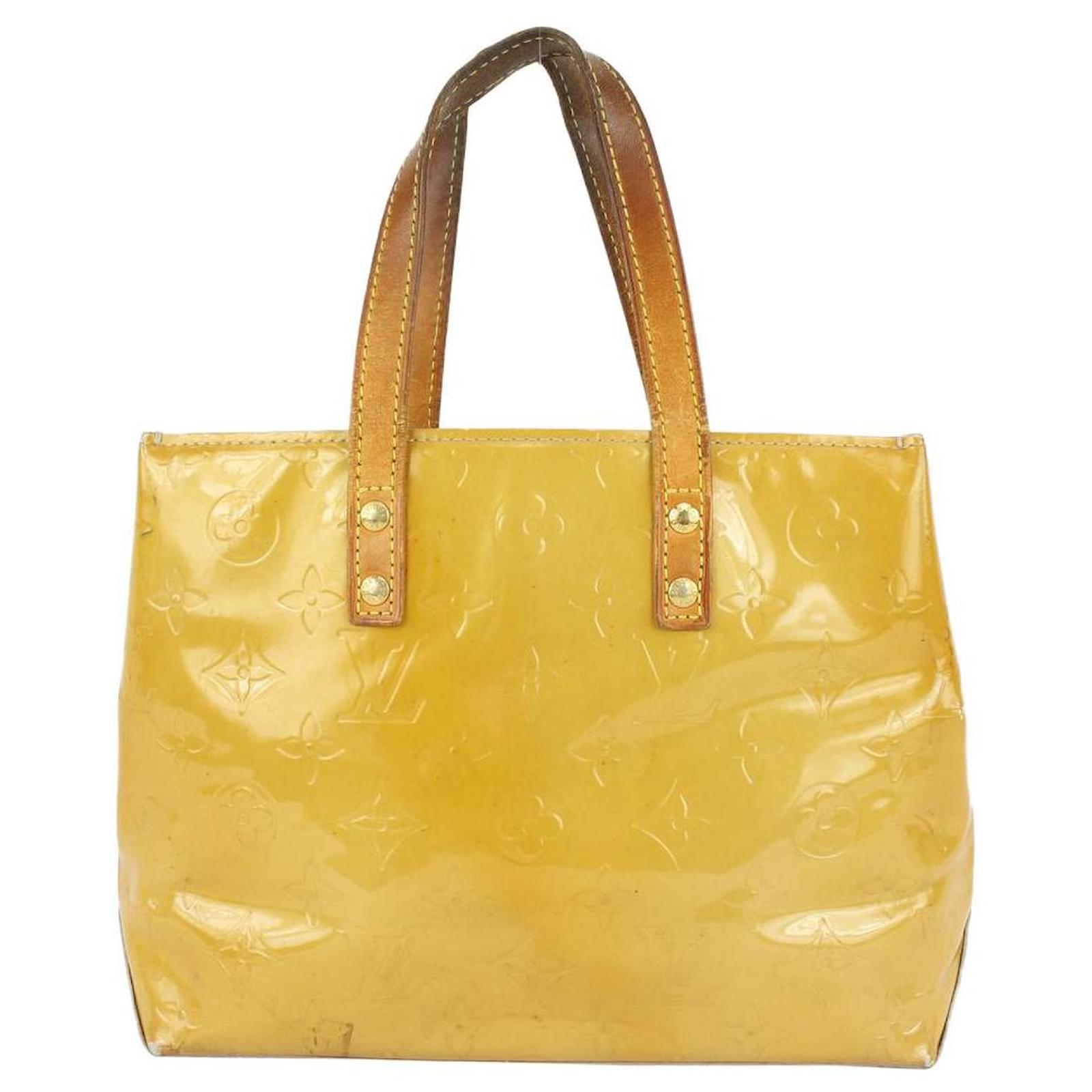 LOUIS VUITTON Monogram Canvas Neverfull MM Shoulder Bag Yellow Interio