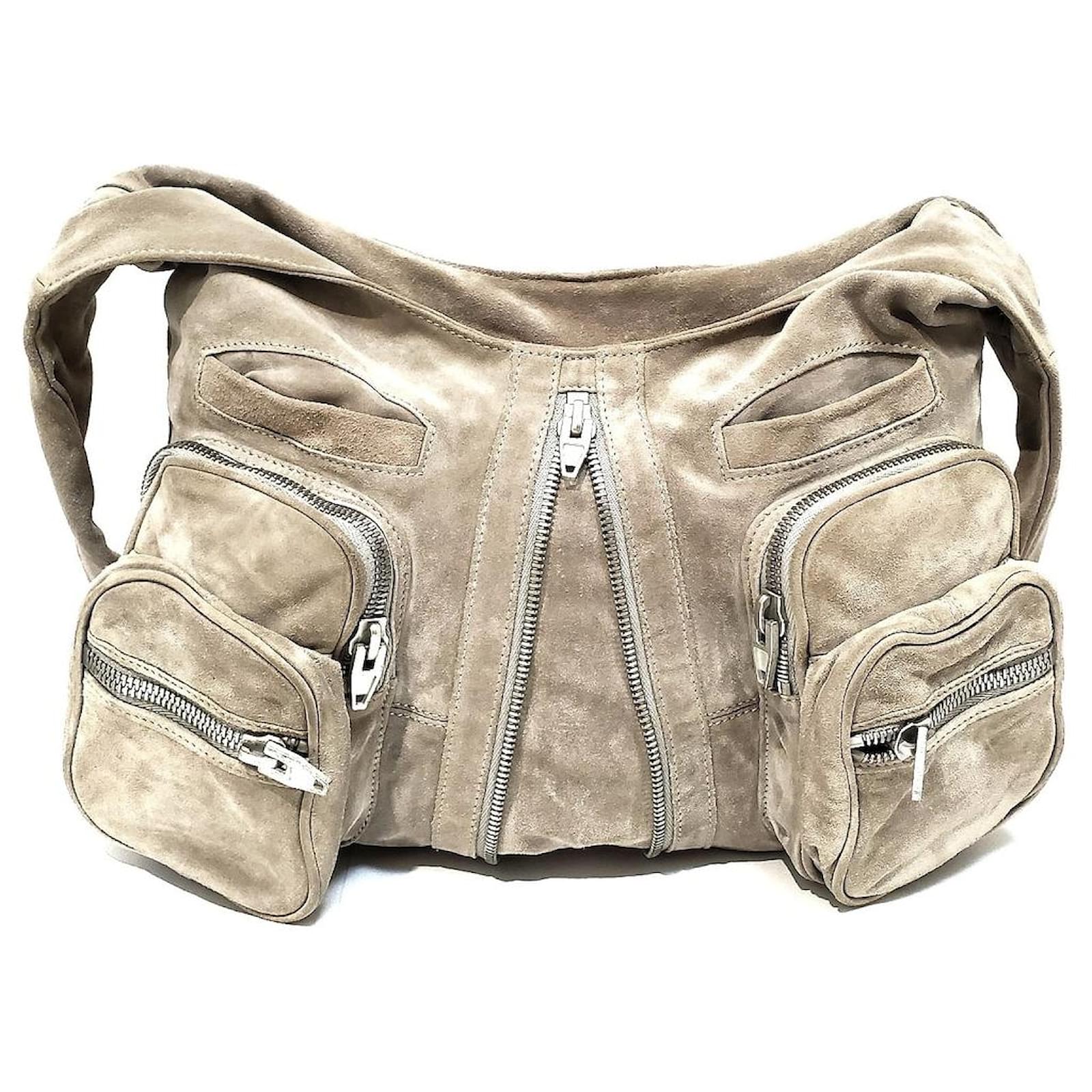 Alexander Wang Shoulder bag Beige Suede ref.339897 - Joli Closet