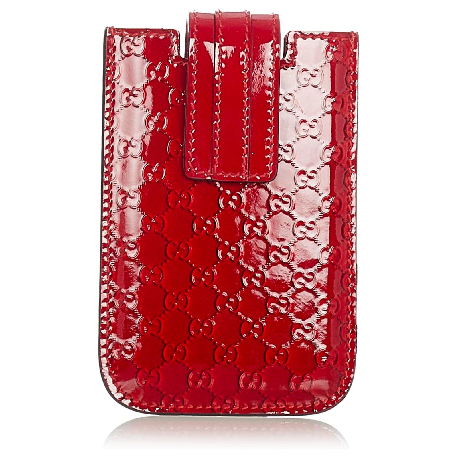 Gucci Red Guccissima Patent Leather iPhone 5 case - Closet
