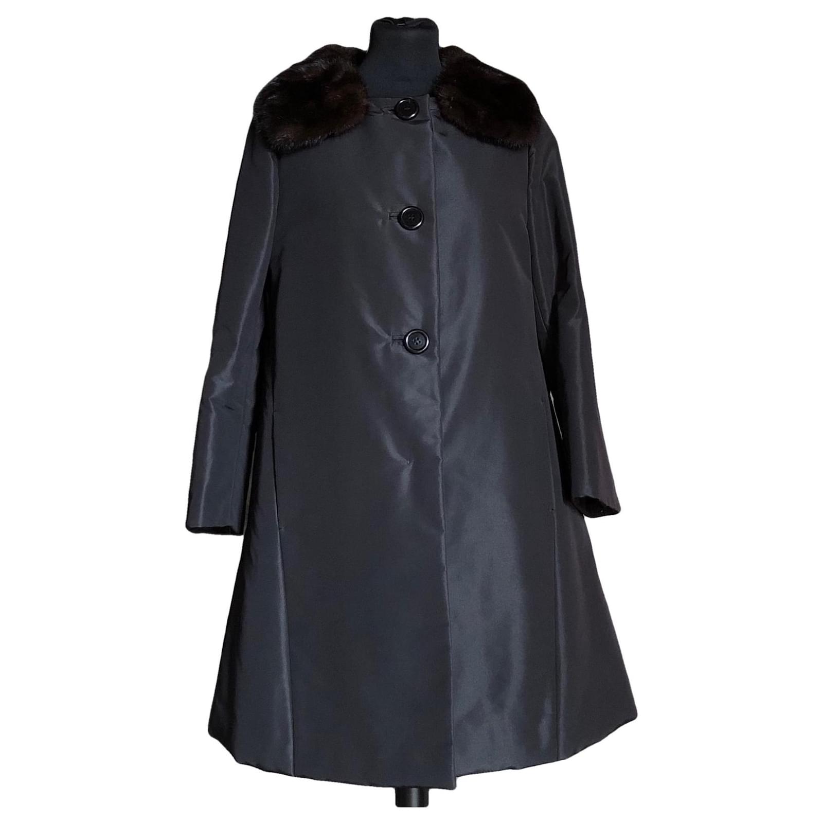 prada silk coat