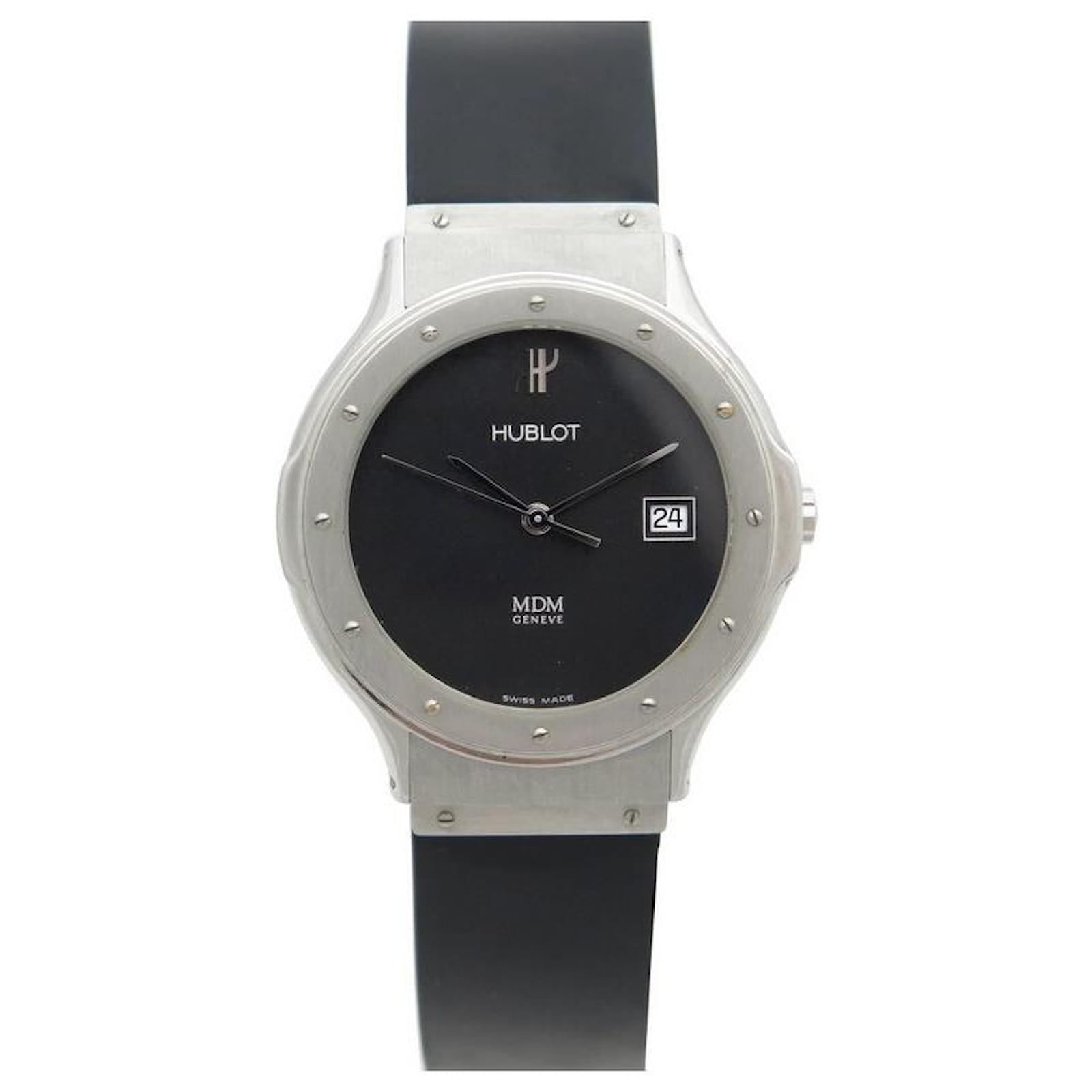 OROLOGIO HUBLOT MDM CLASSICO acciaio satinato 36 MM QUARZO