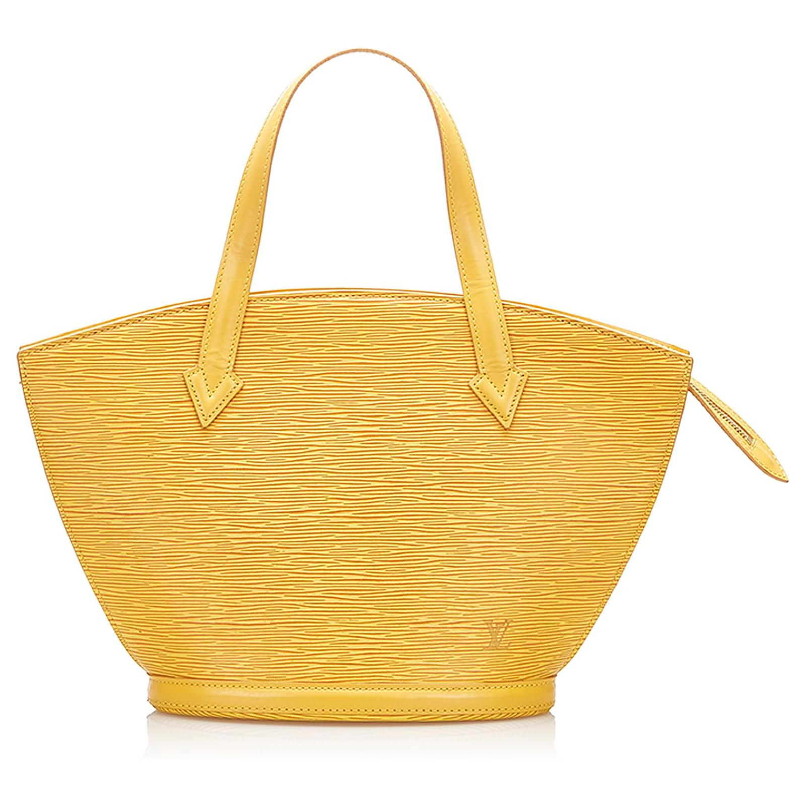 Yellow Louis Vuitton Epi Saint Jacques PM Short Strap Handbag