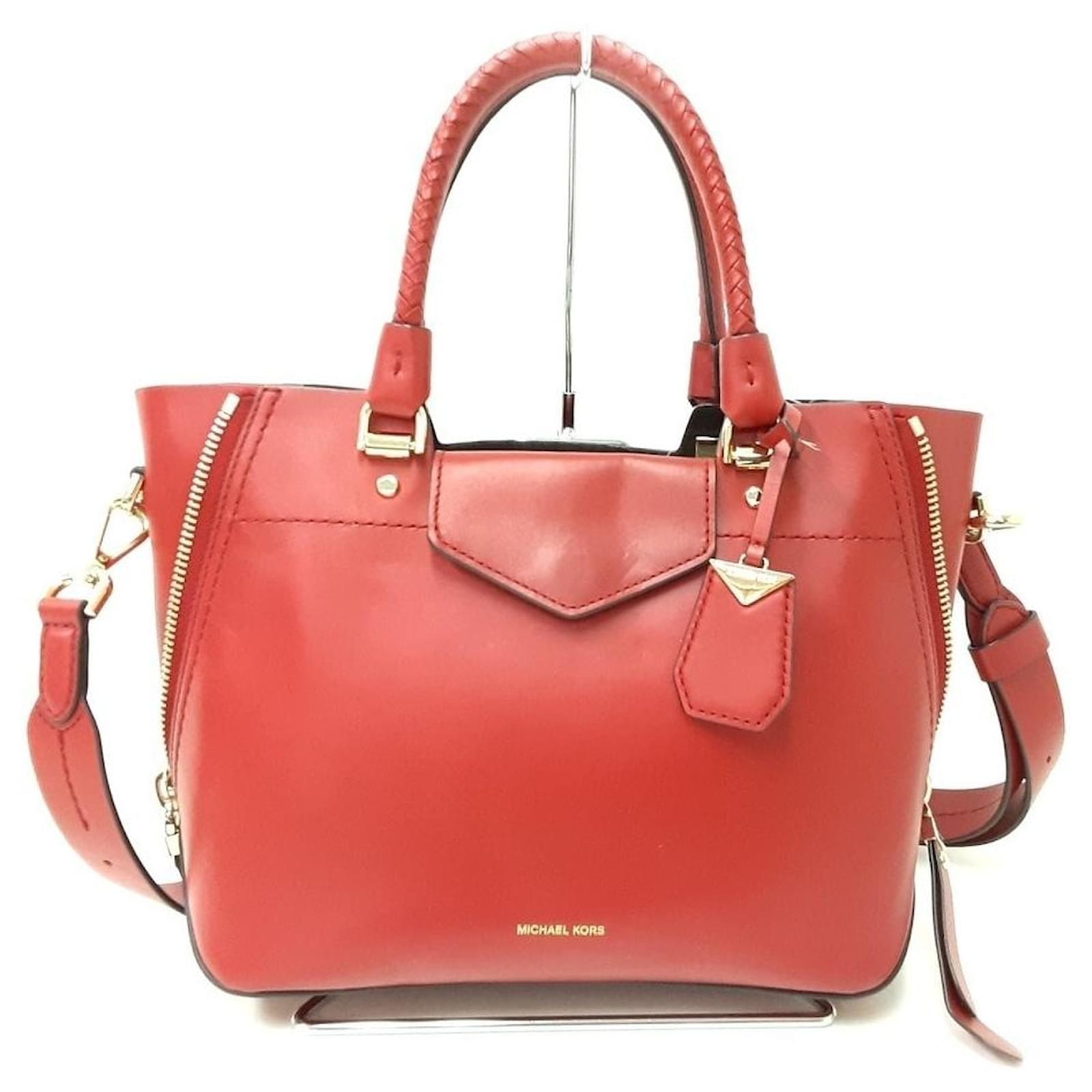 Manhattan leather handbag Michael Kors Black in Leather  32478671
