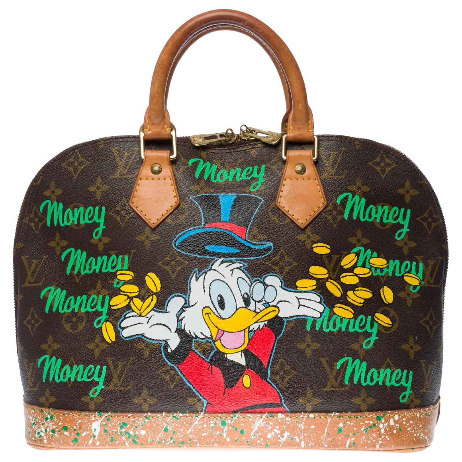 louis vuitton bolsa with money