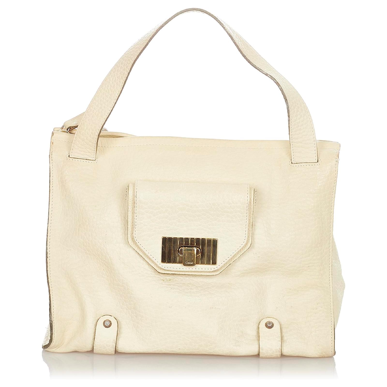 chloe bolsa white