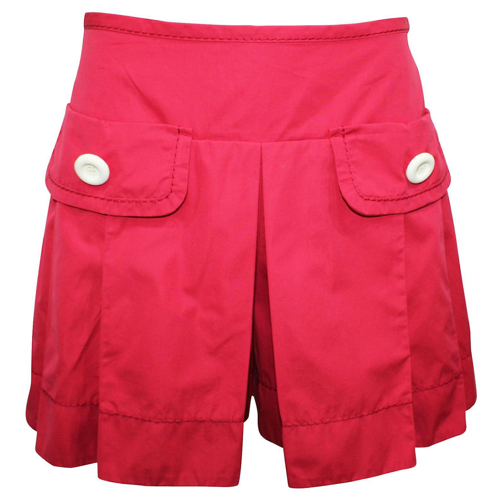 Louis Vuitton Pantalones cortos plisados rosas Algodón ref.342048 - Joli  Closet