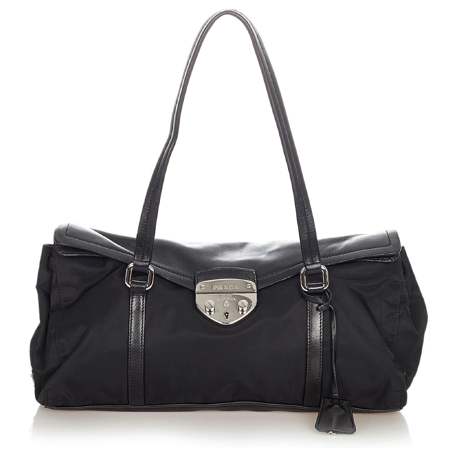 ビンテージ PRADA  TESSUTO EASY  バッグ Prada Easy Black Leather ref.1089182 - Joli Closet