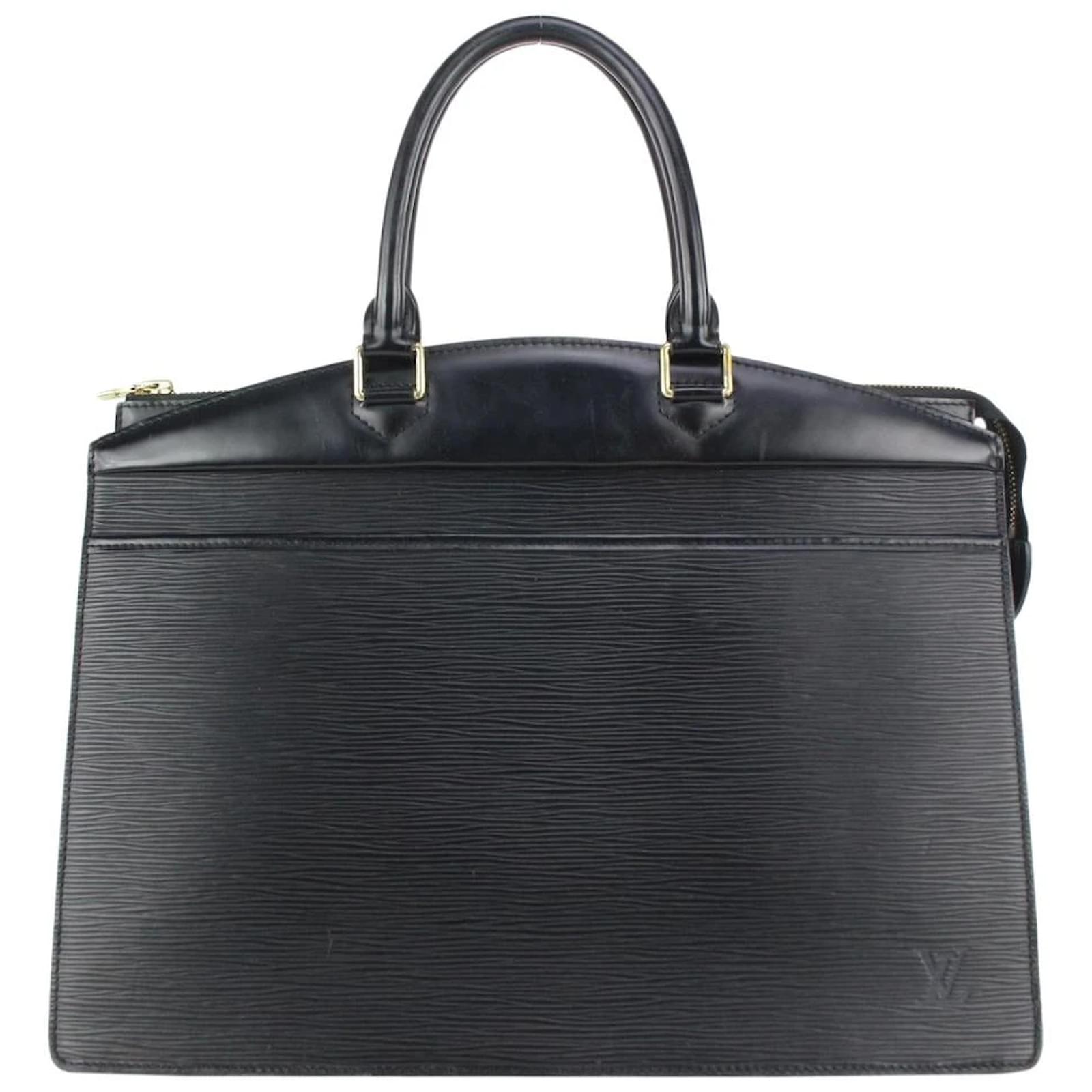 Louis Vuitton Black Epi Leather Noir Riviera Vanity Tote Bag w