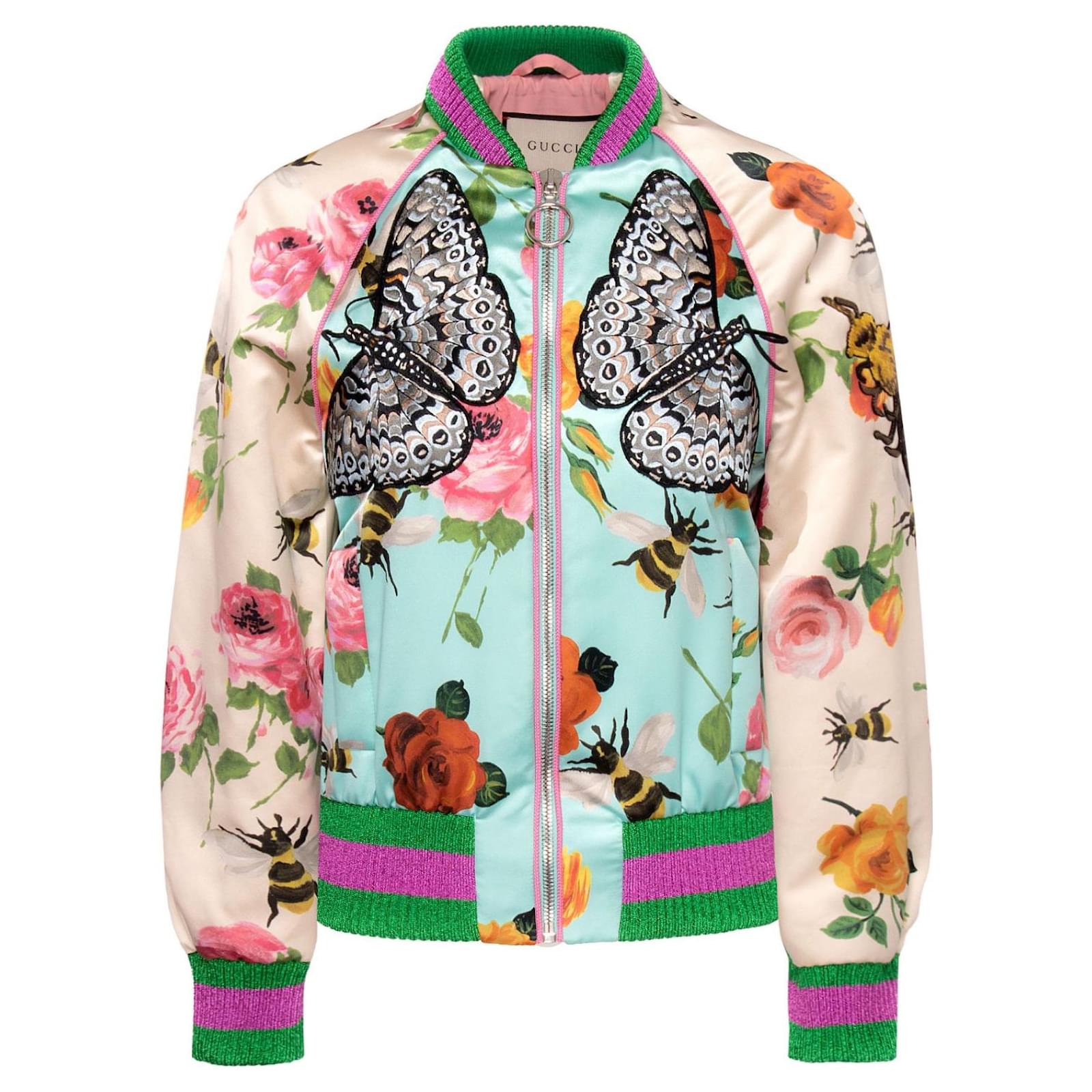 hack crush indelukke Gucci 5K$ Silk Bomber Jacket Multiple colors ref.343603 - Joli Closet