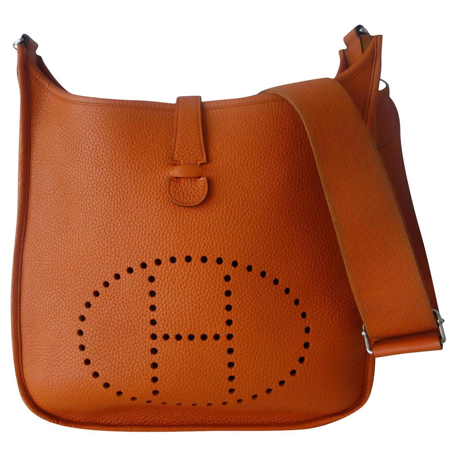 hermes evelyne orange bag