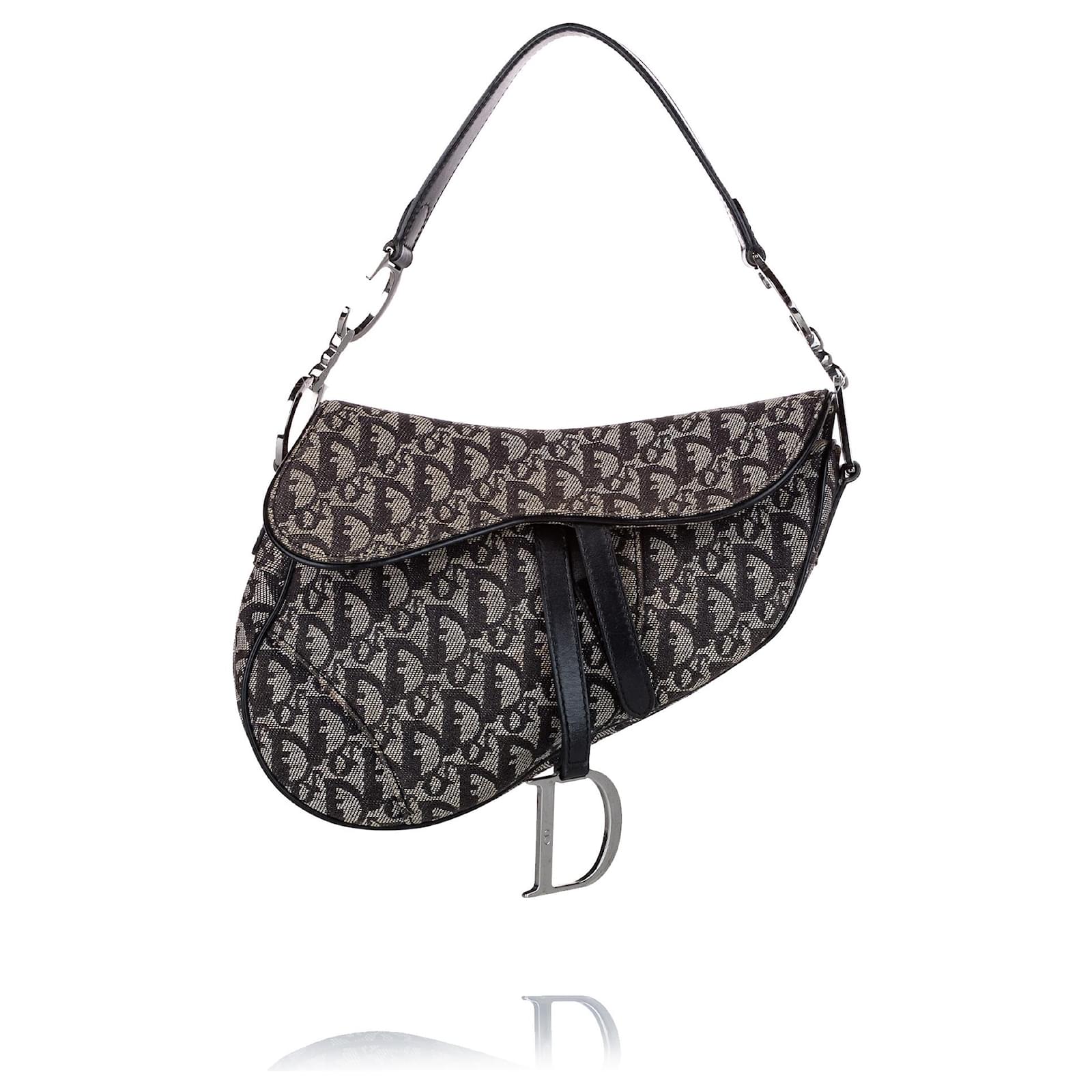 Borsa Saddle Pelle di vitello granulata grigio talpa caldo | DIOR