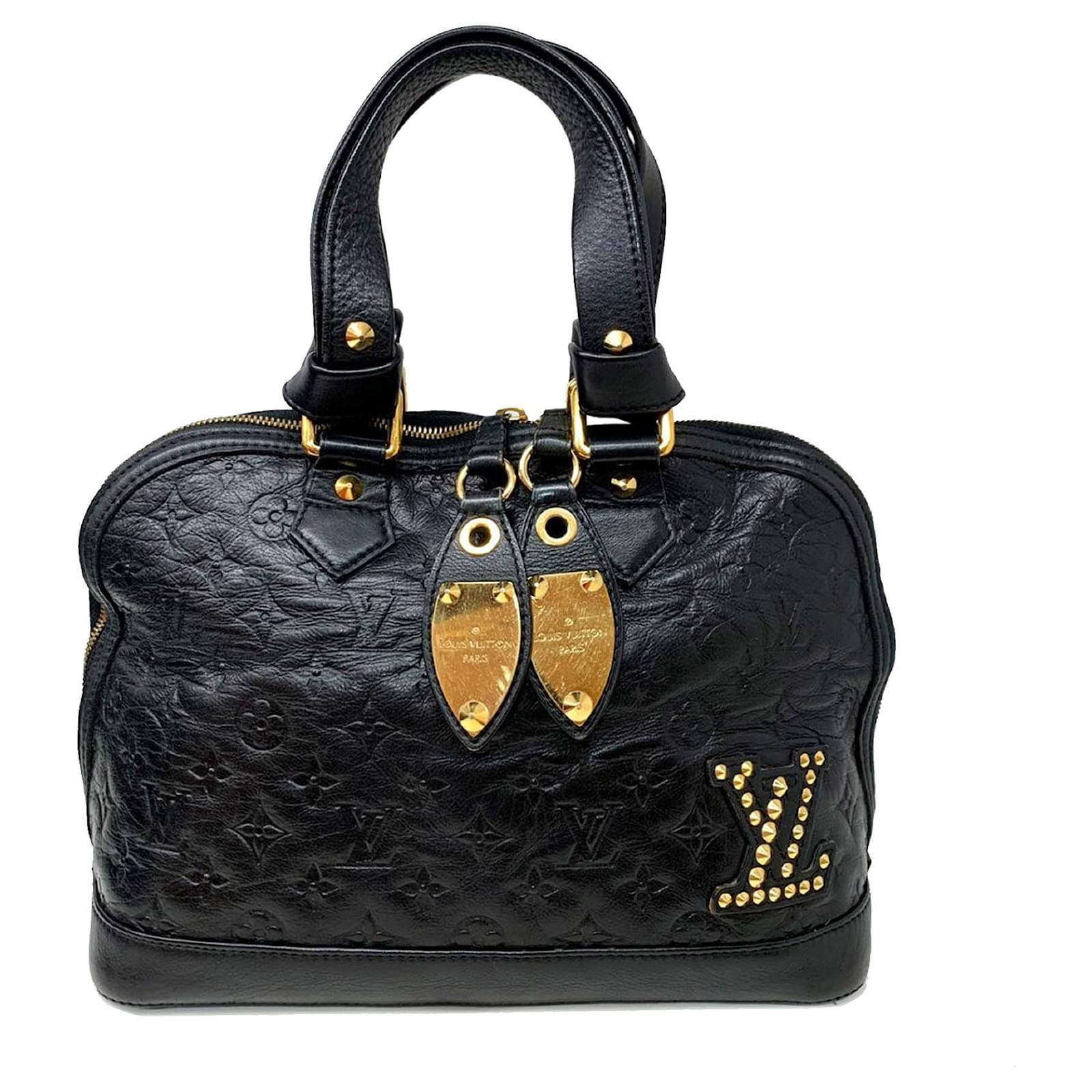 Louis Vuitton Black Monogram Empreinte Neo Alma PM Leather Pony-style  calfskin ref.344103 - Joli Closet