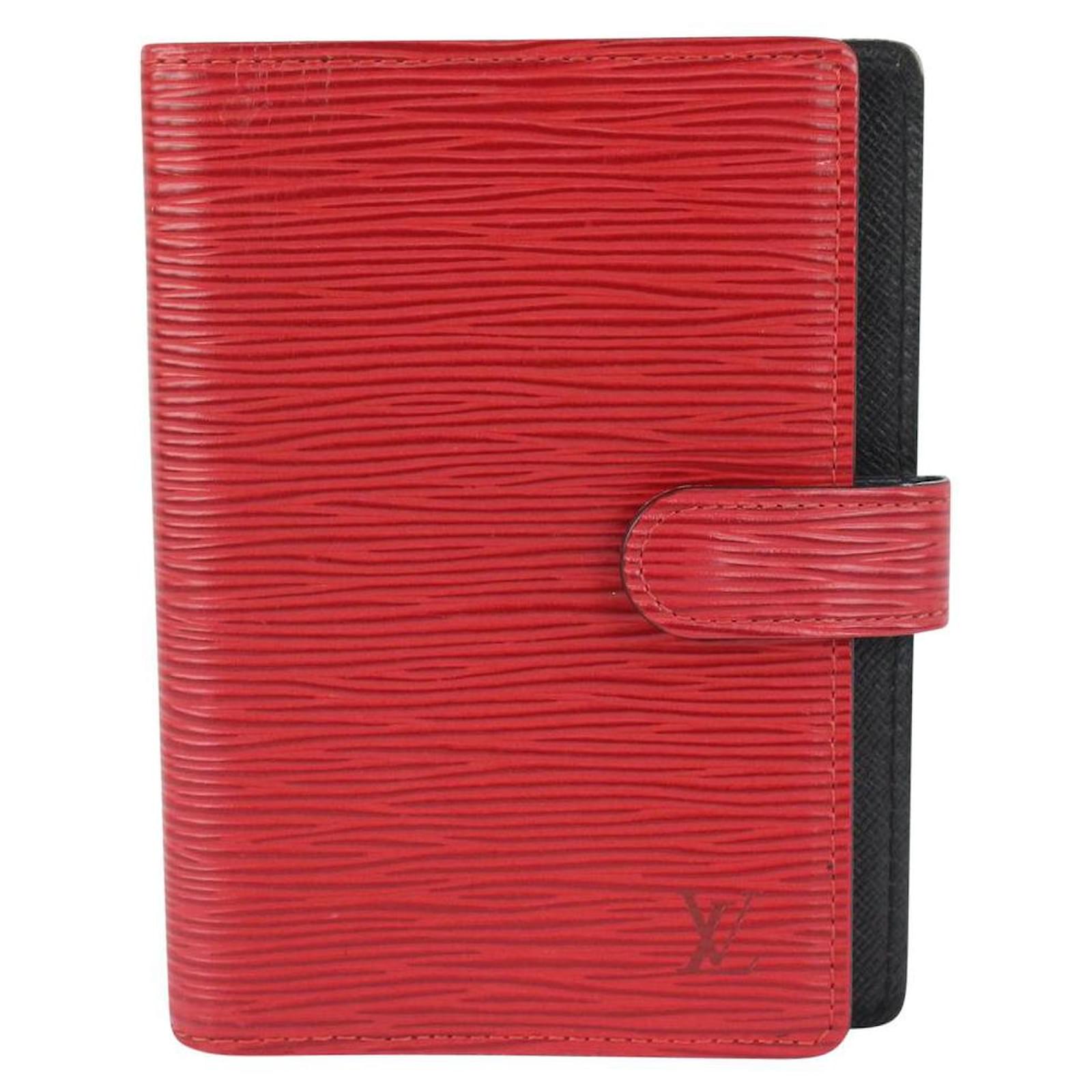 Louis Vuitton Red Epi Leather Small Ring Agenda PM Diary Cover ref.344401 -  Joli Closet