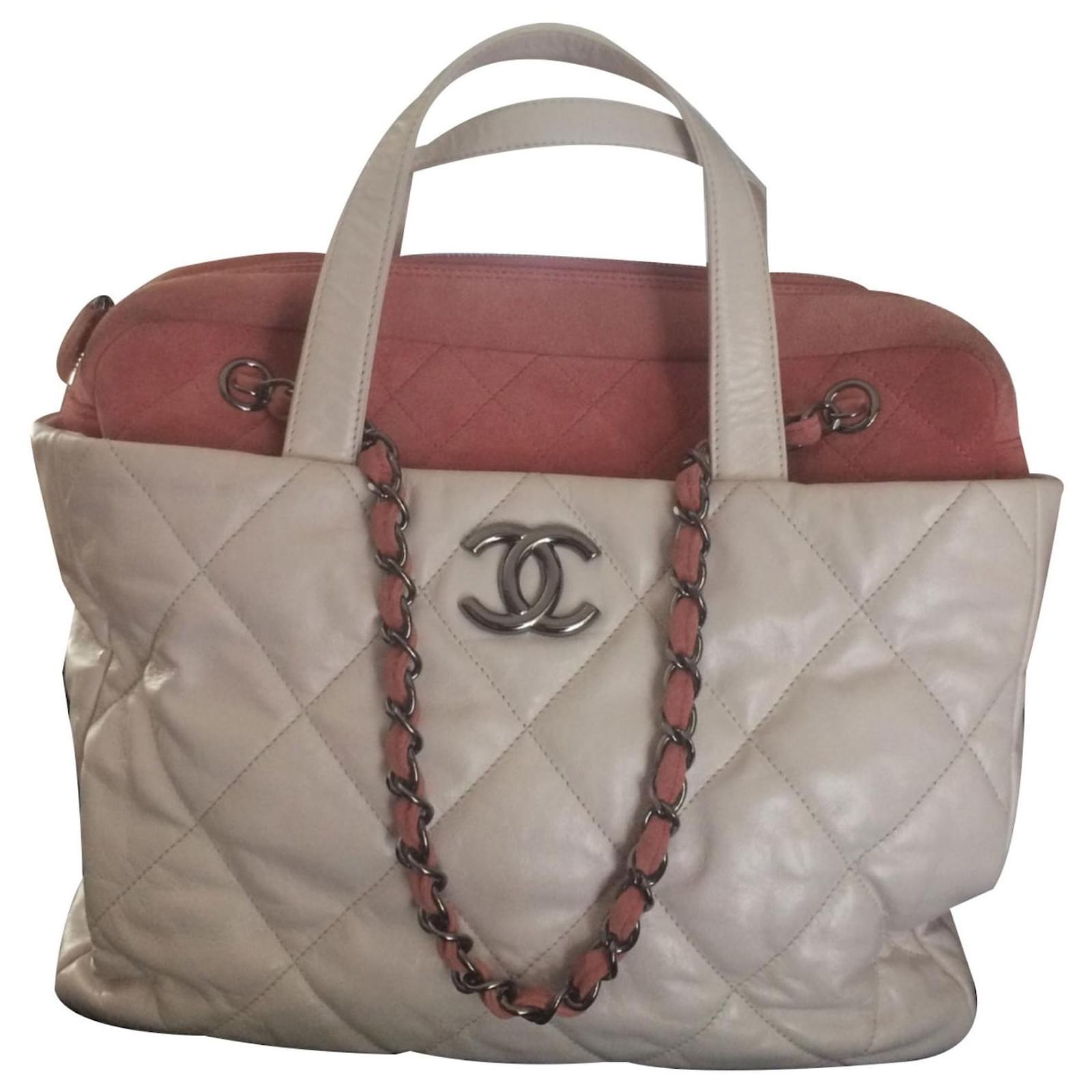 Chanel Portobello White Leather ref.344536 - Joli Closet