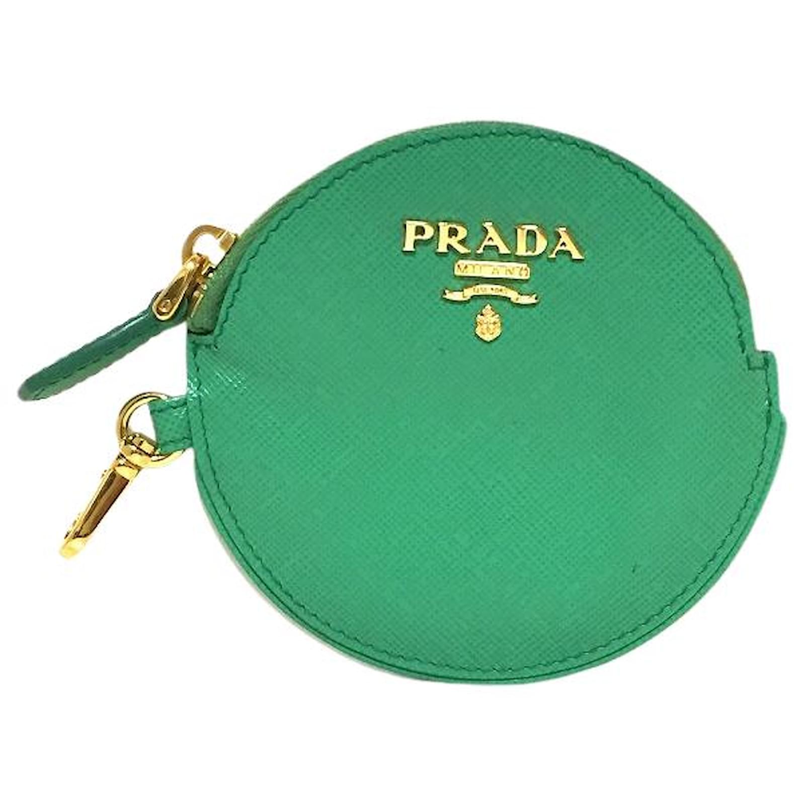PRADA wallet Green Leather  - Joli Closet
