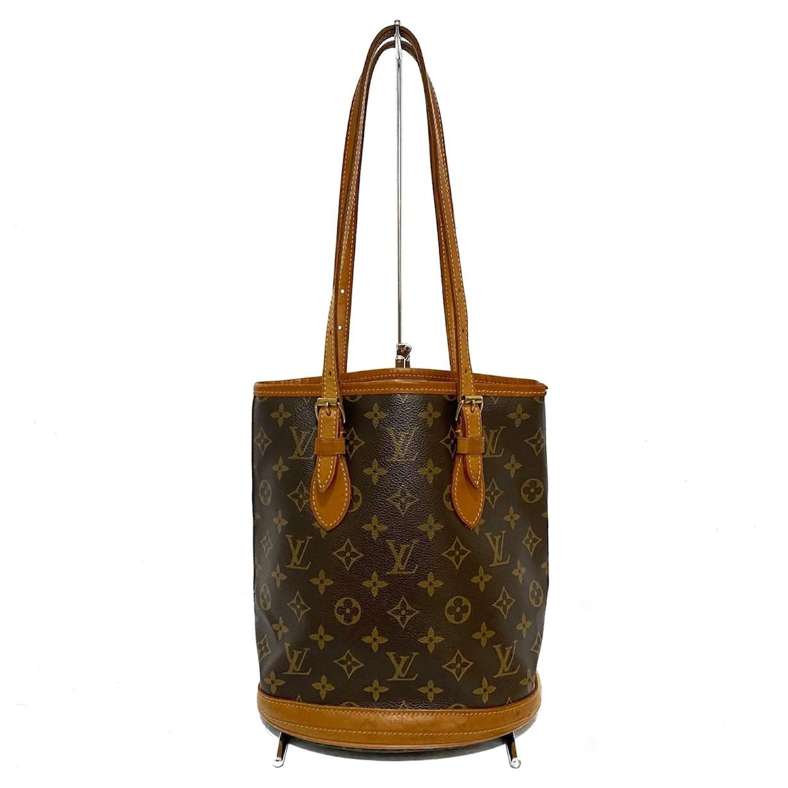 Louis Vuitton Bucket PM Brown Cloth ref.130345 - Joli Closet