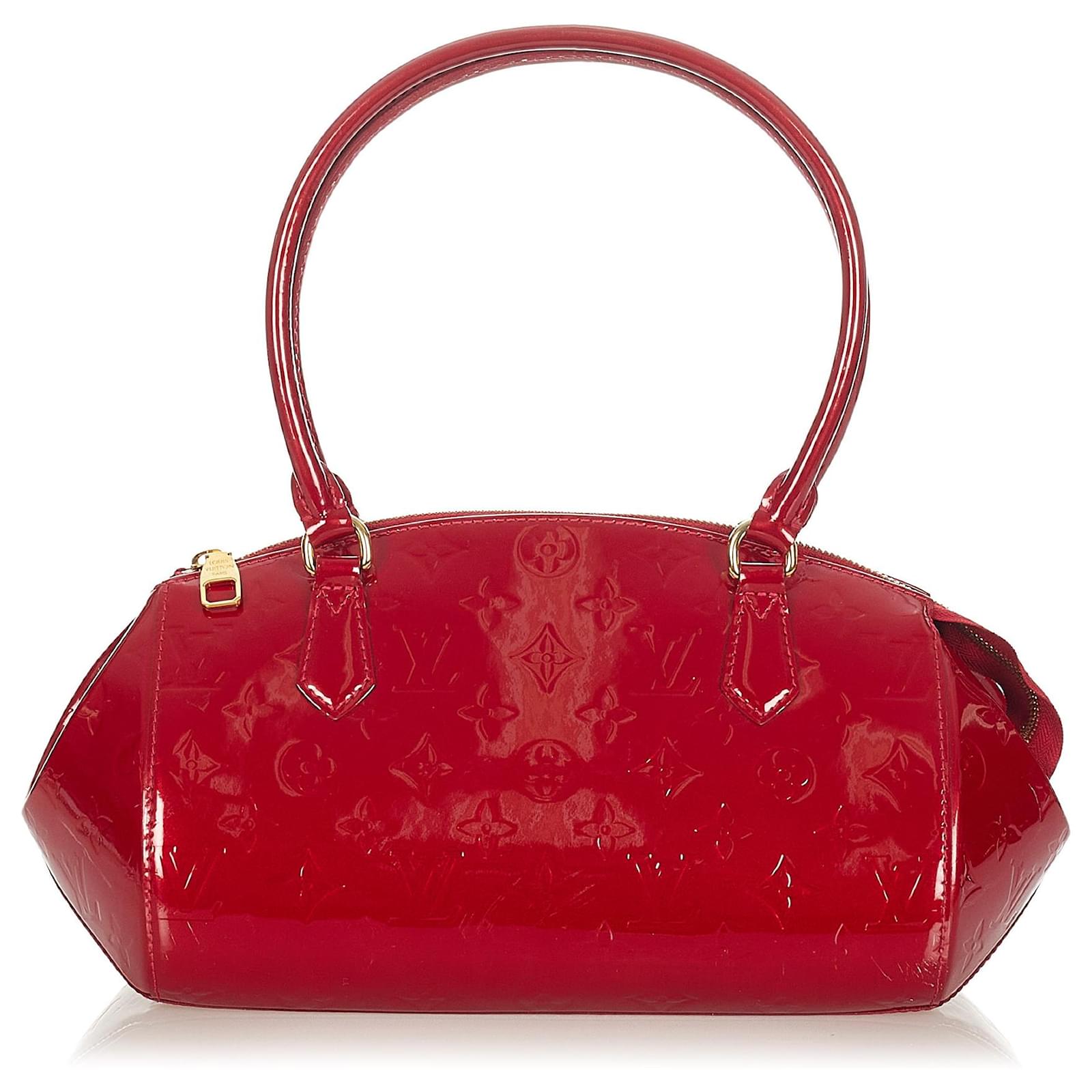 Louis Vuitton Sherwood PM Amarante Vernis Dark red Leather Patent leather  ref.564266 - Joli Closet