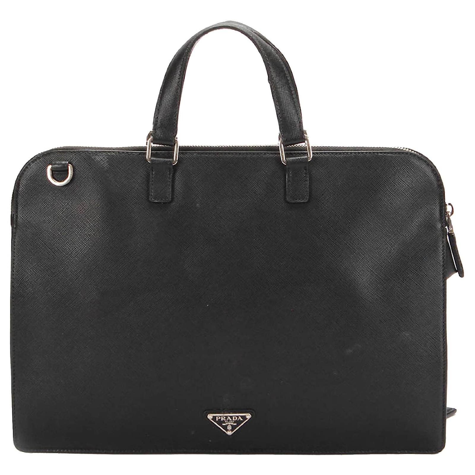 Prada Saffiano Leather Work Bag ()