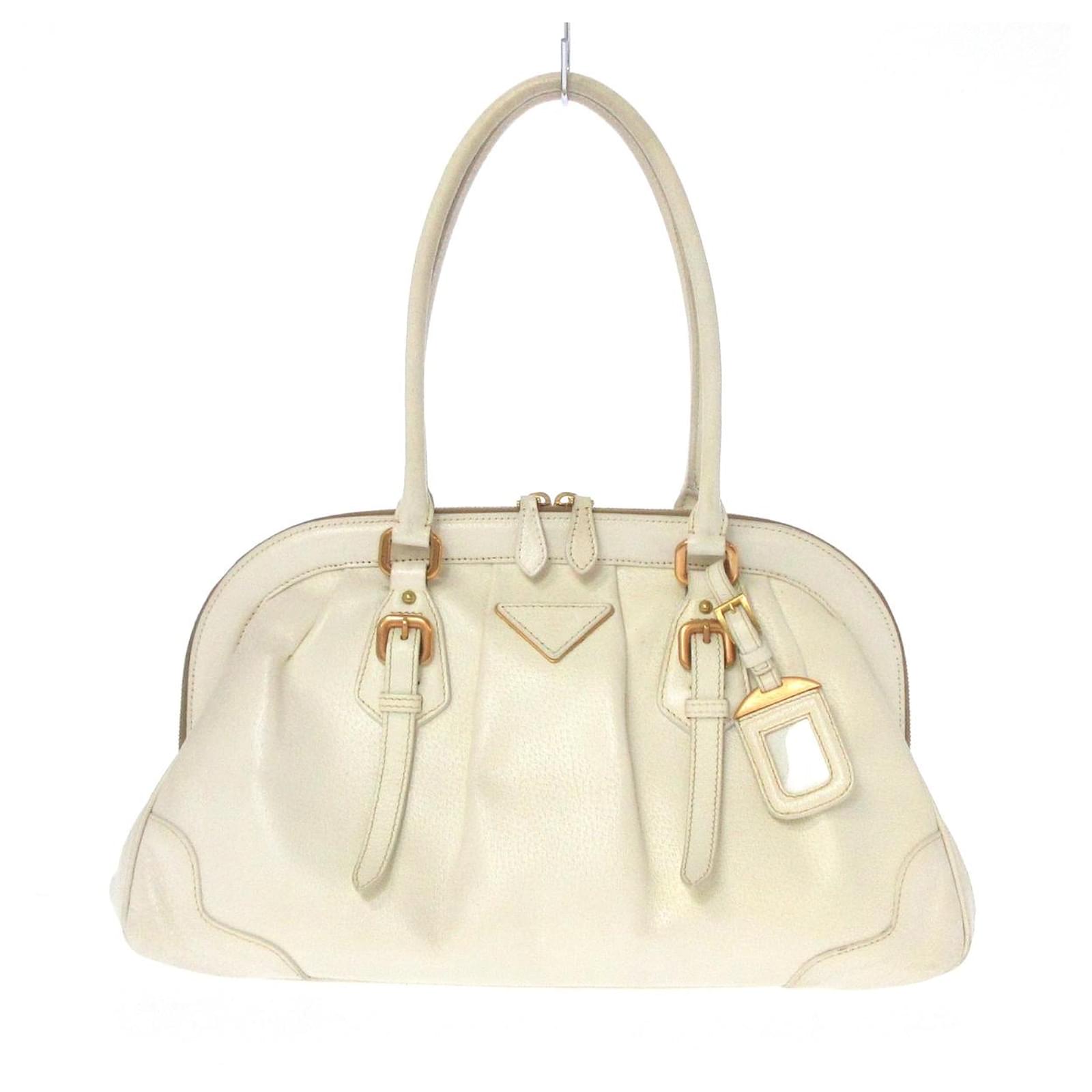 Prada Shoulder bag Cream Leather  - Joli Closet