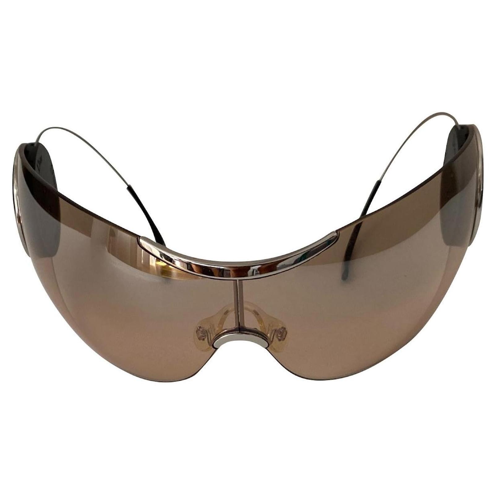 Dior Sport 2 Gafas de sol mujer escudo con retráctiles Beige Plástico ref.346278 - Closet