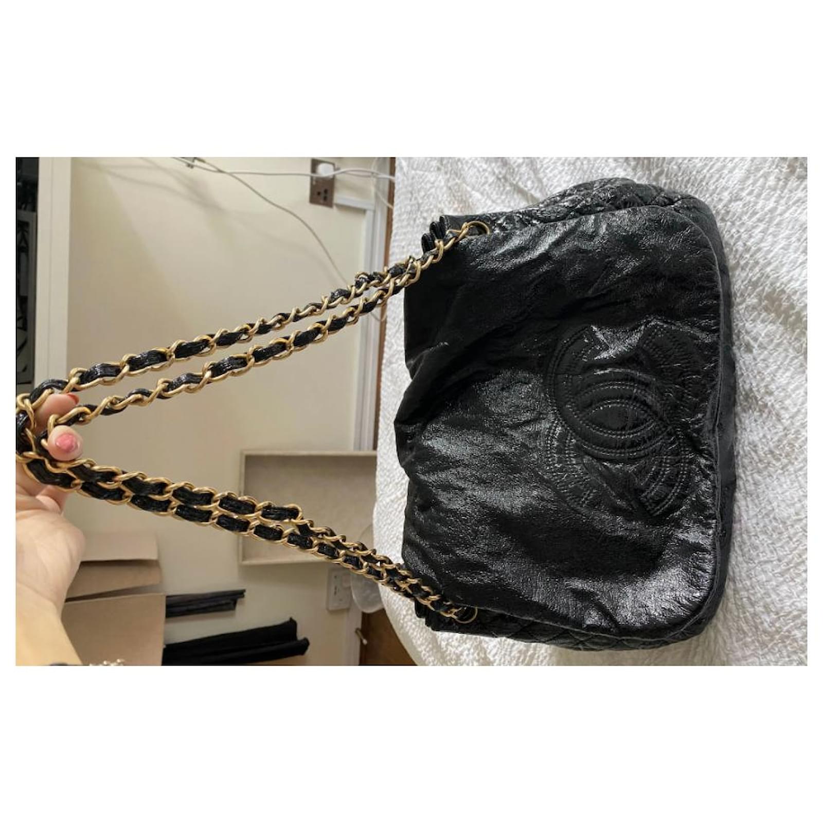 Chanel Small Woven Metal Flap Bag