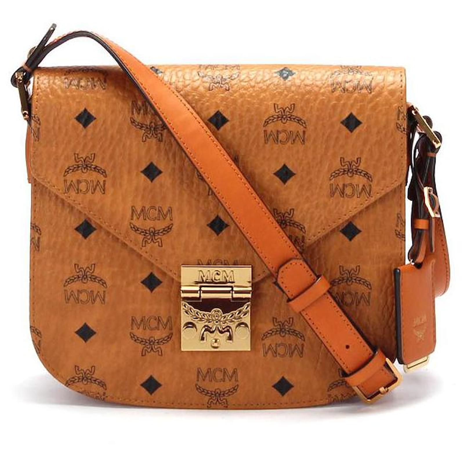 MCM Visetos Crossbody Bag - Brown Crossbody Bags, Handbags - W3047344