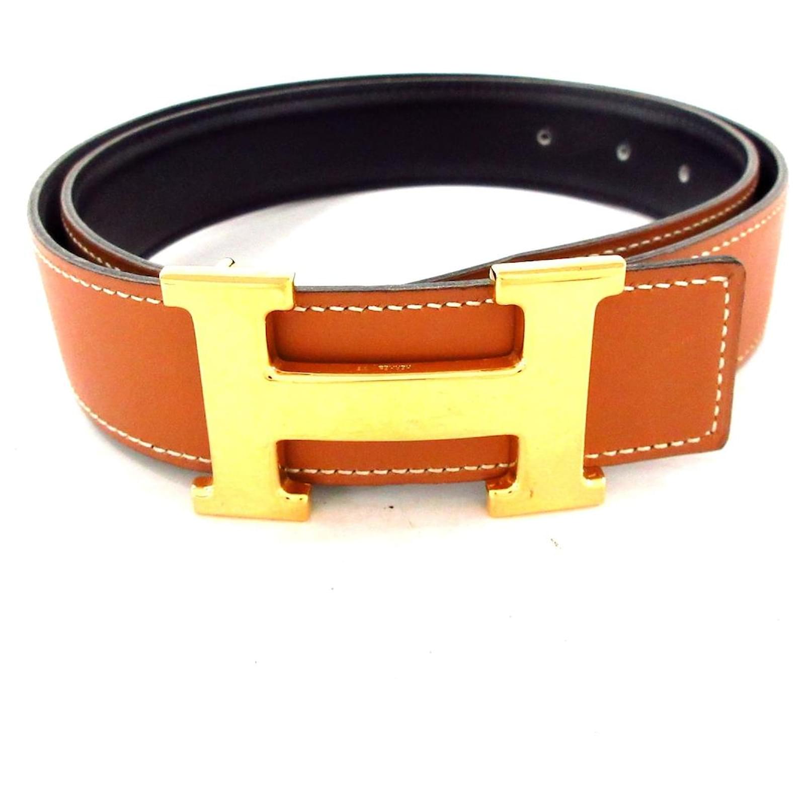 Hermès Hermes Belt Golden Leather ref.349021 - Joli Closet