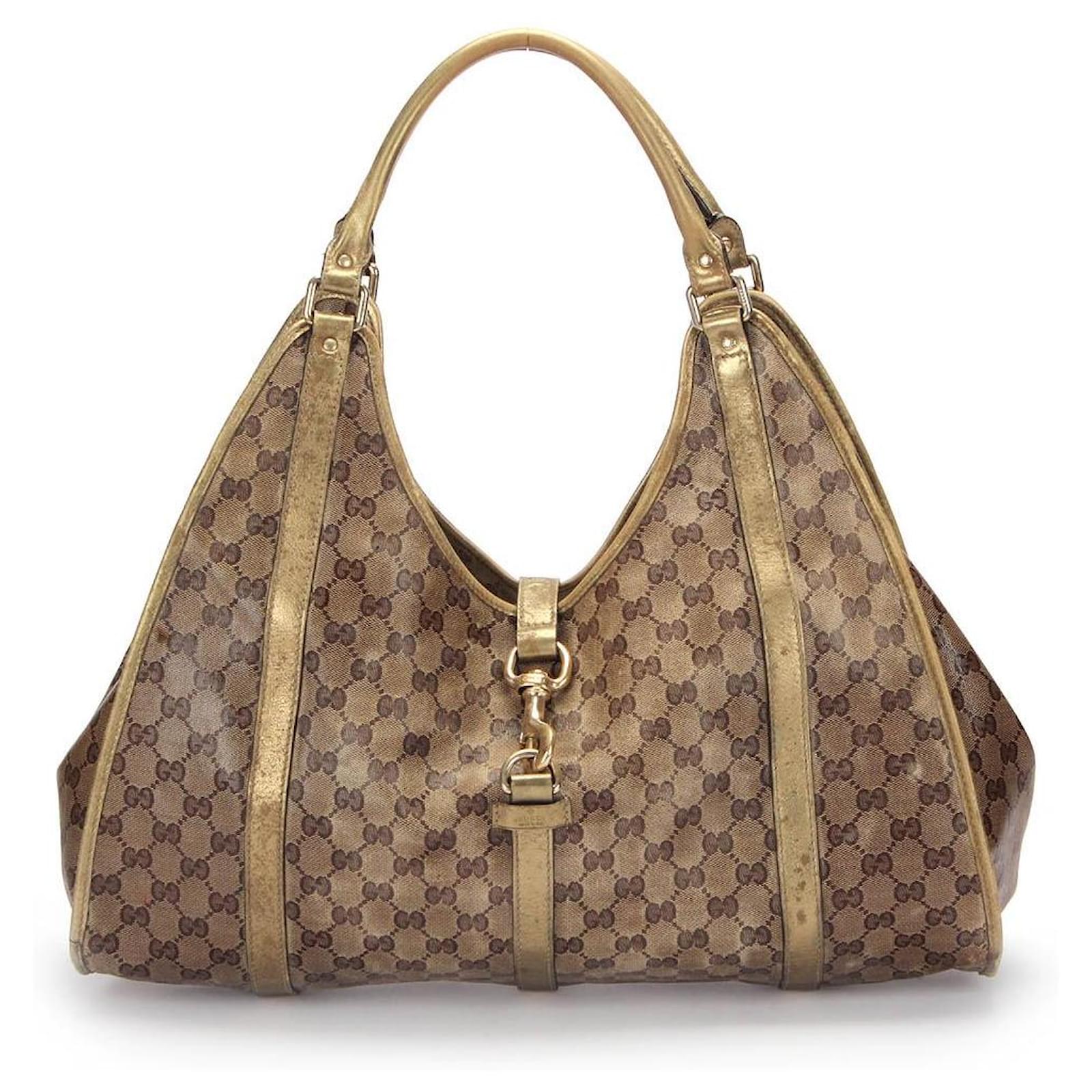 Gucci one shoulder bag 203493 in Brown Cloth ref.349408 Joli Closet