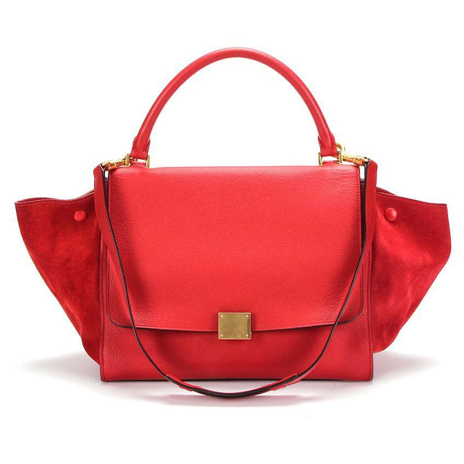 C line 2 Way Shoulder Bag in Red Leather ref.349497 Joli Closet