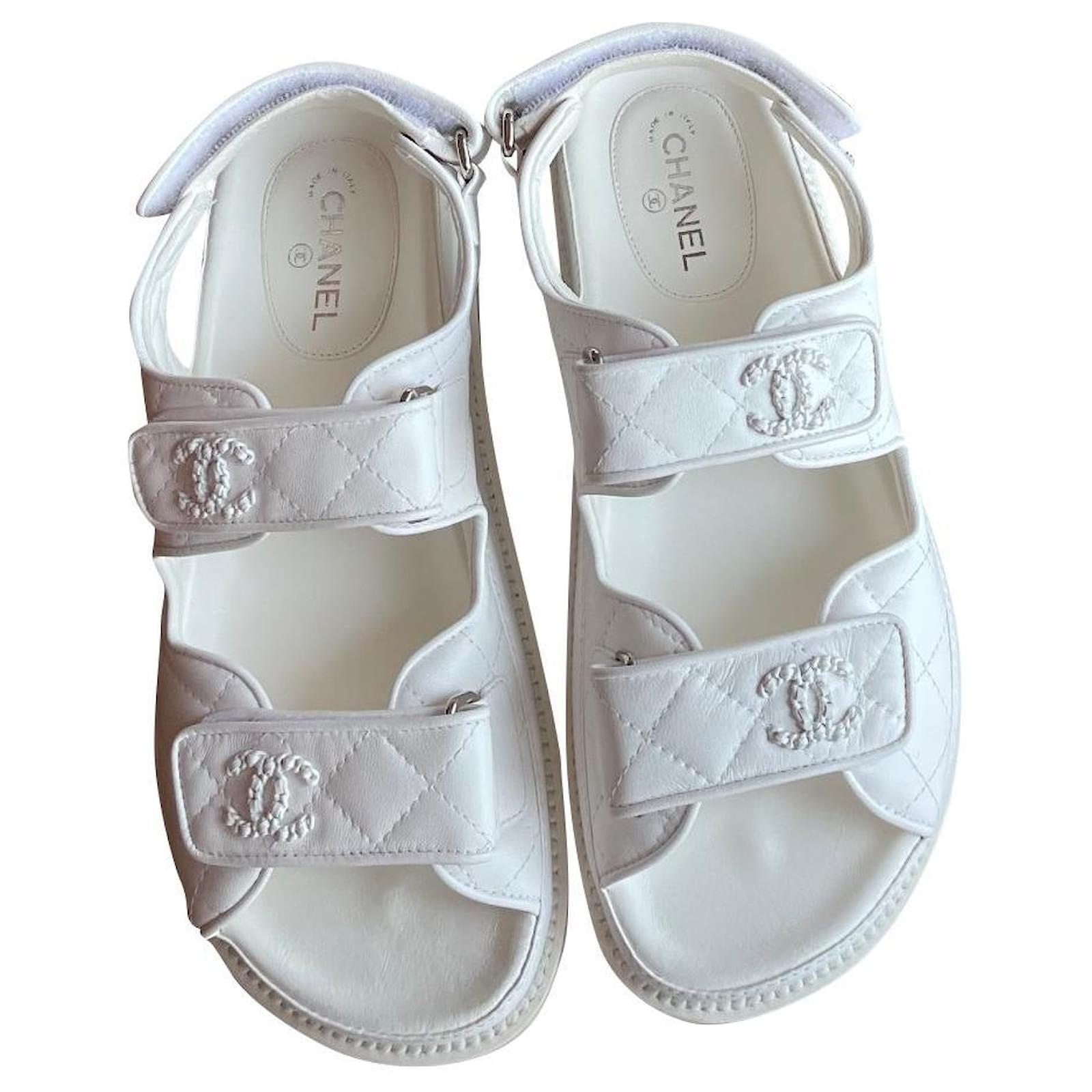 Tổng hợp với hơn 60 về chanel dad sandals 2023 white  cdgdbentreeduvn