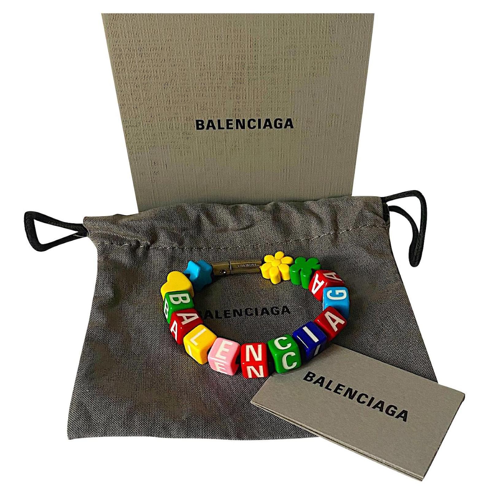 BALENCIAGA Toy silvertone and bead bracelet  NETAPORTER