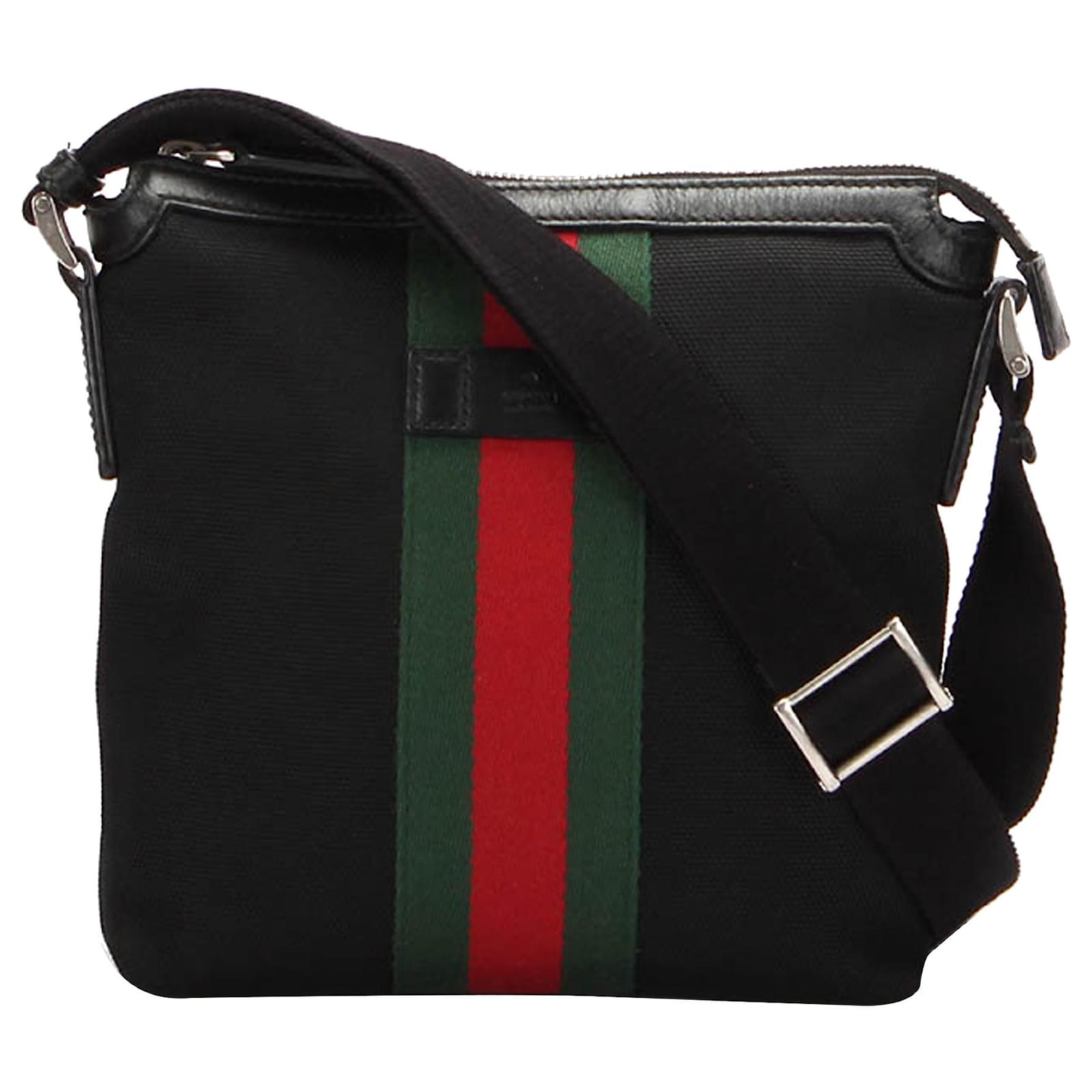 Gucci Messenger Techno Canvas Web Black