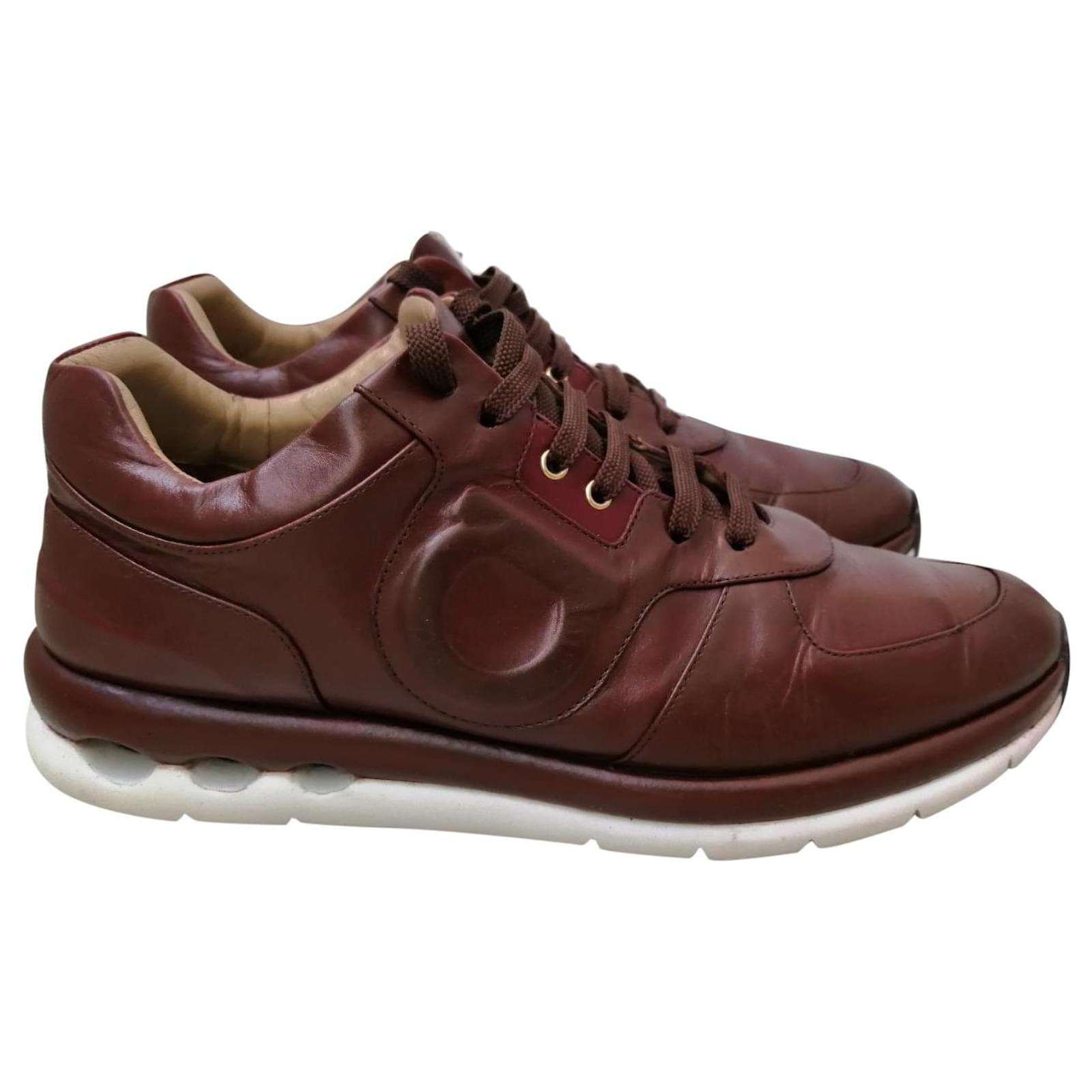 Sneakers Salvatore Ferragamo Chaussure Homme Sneakers Gancini En Suède