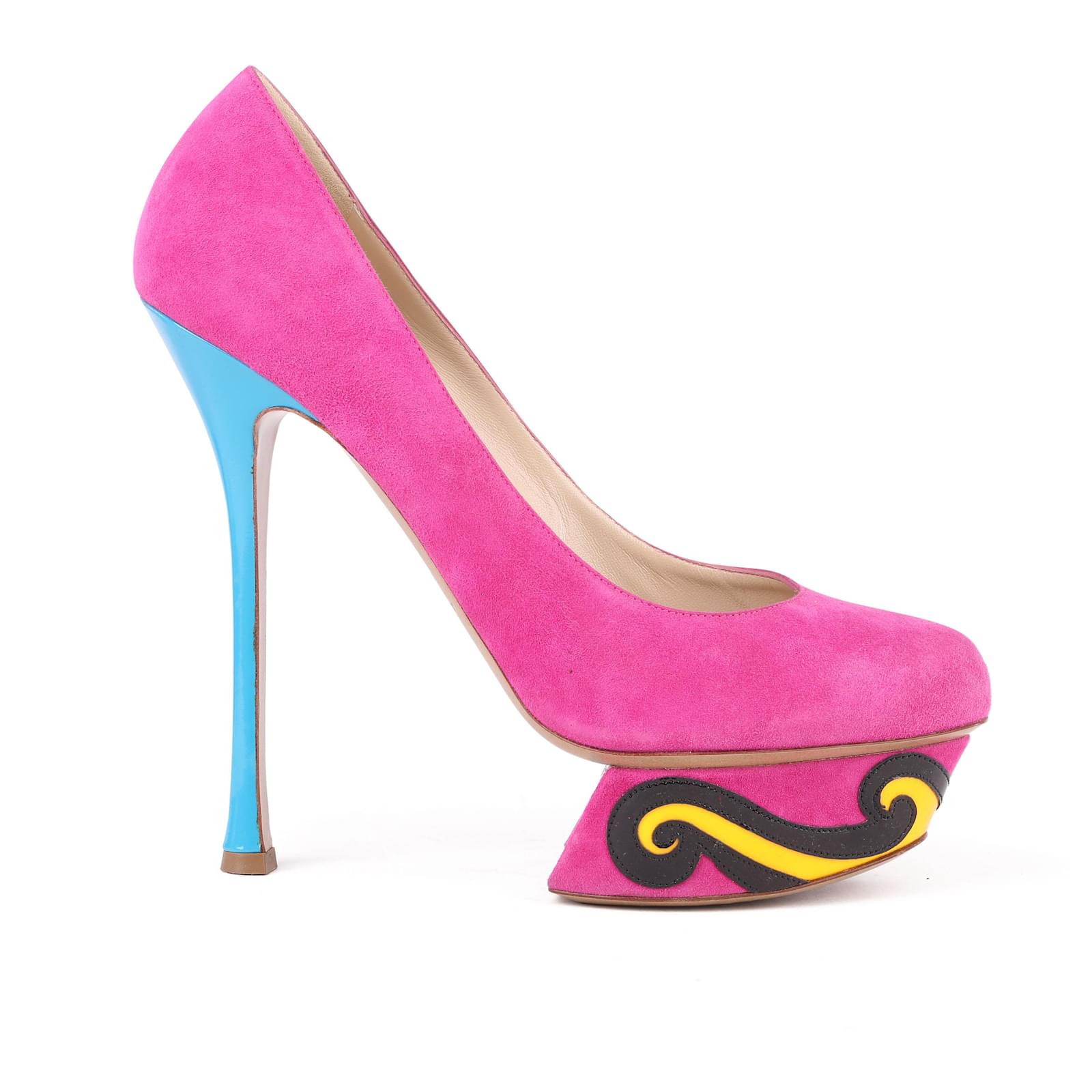 Zapato Tacón Salón Fucsia