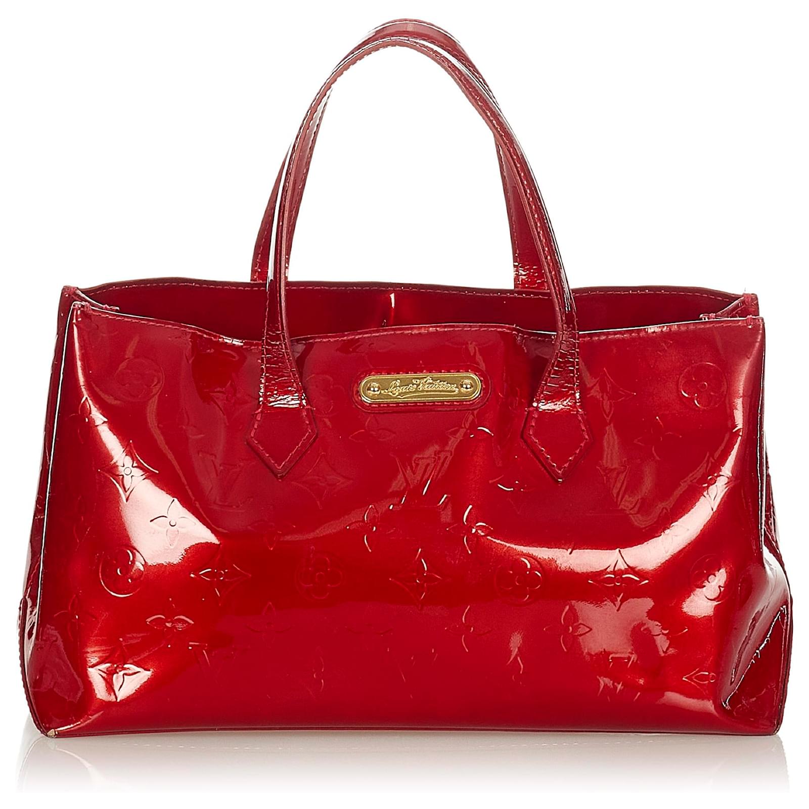 Louis Vuitton Red Vernis Wilshire PM Leather Patent leather ref