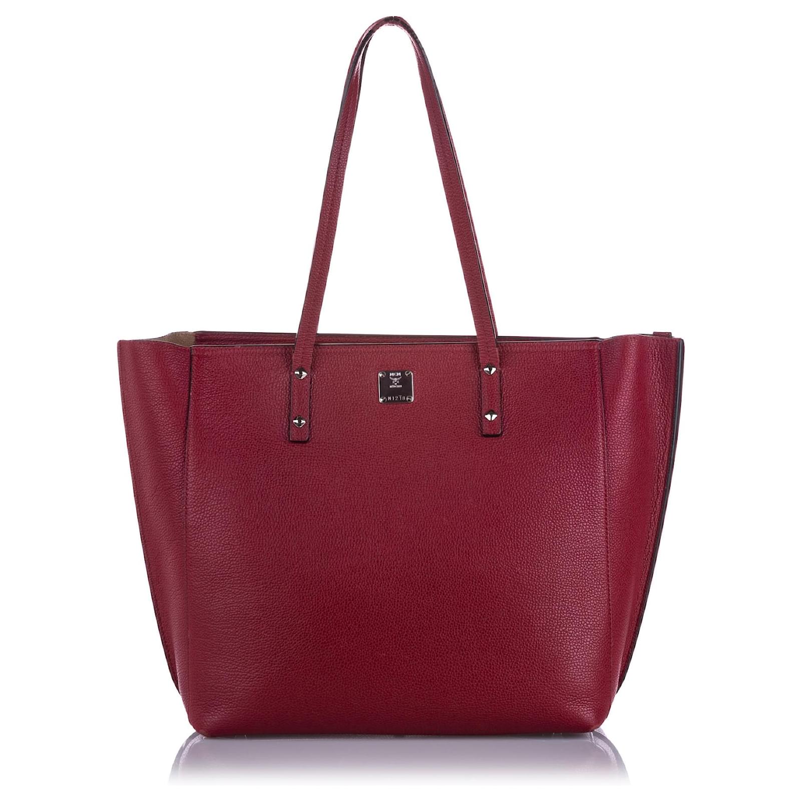 Red discount mcm shopper