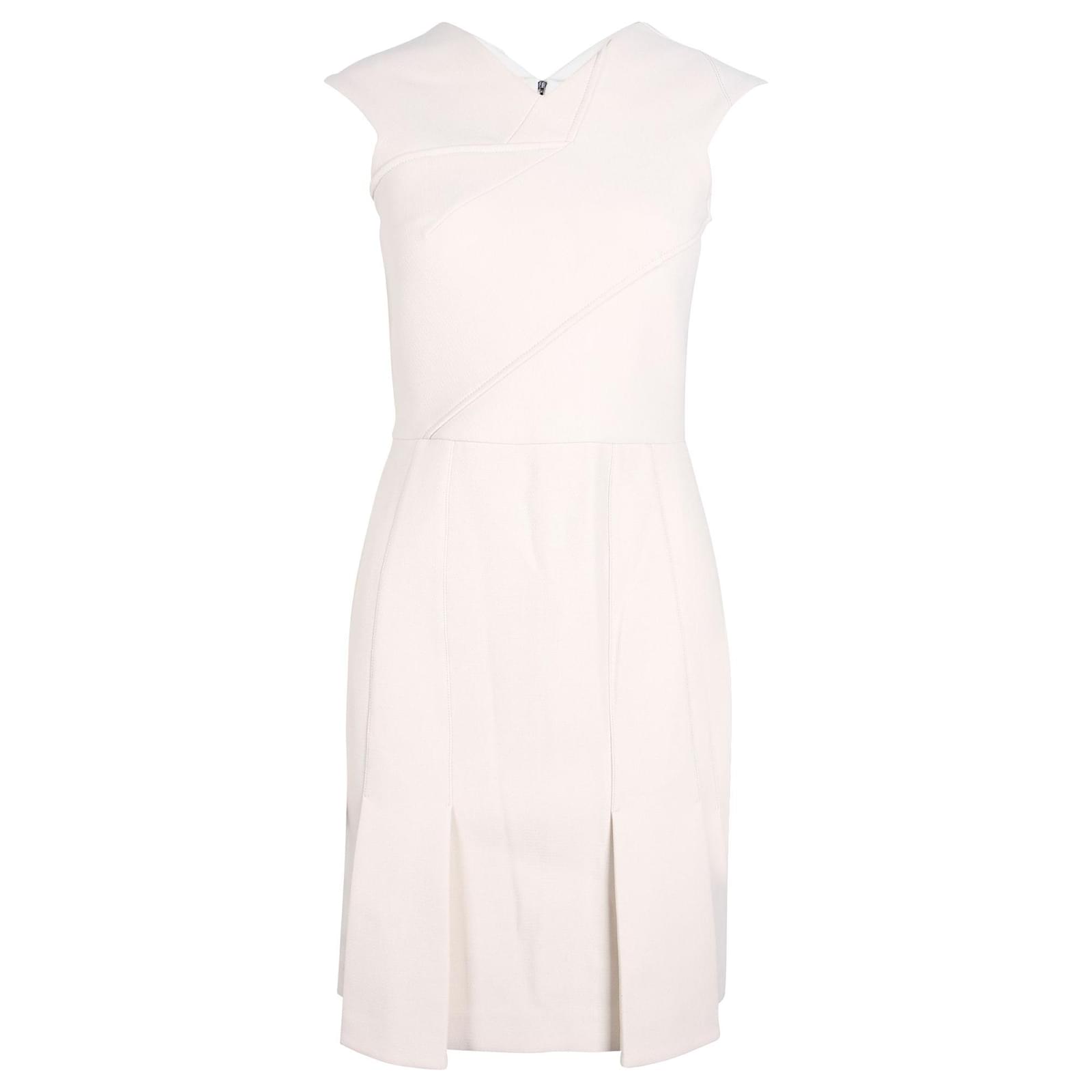 roland mouret cream dress