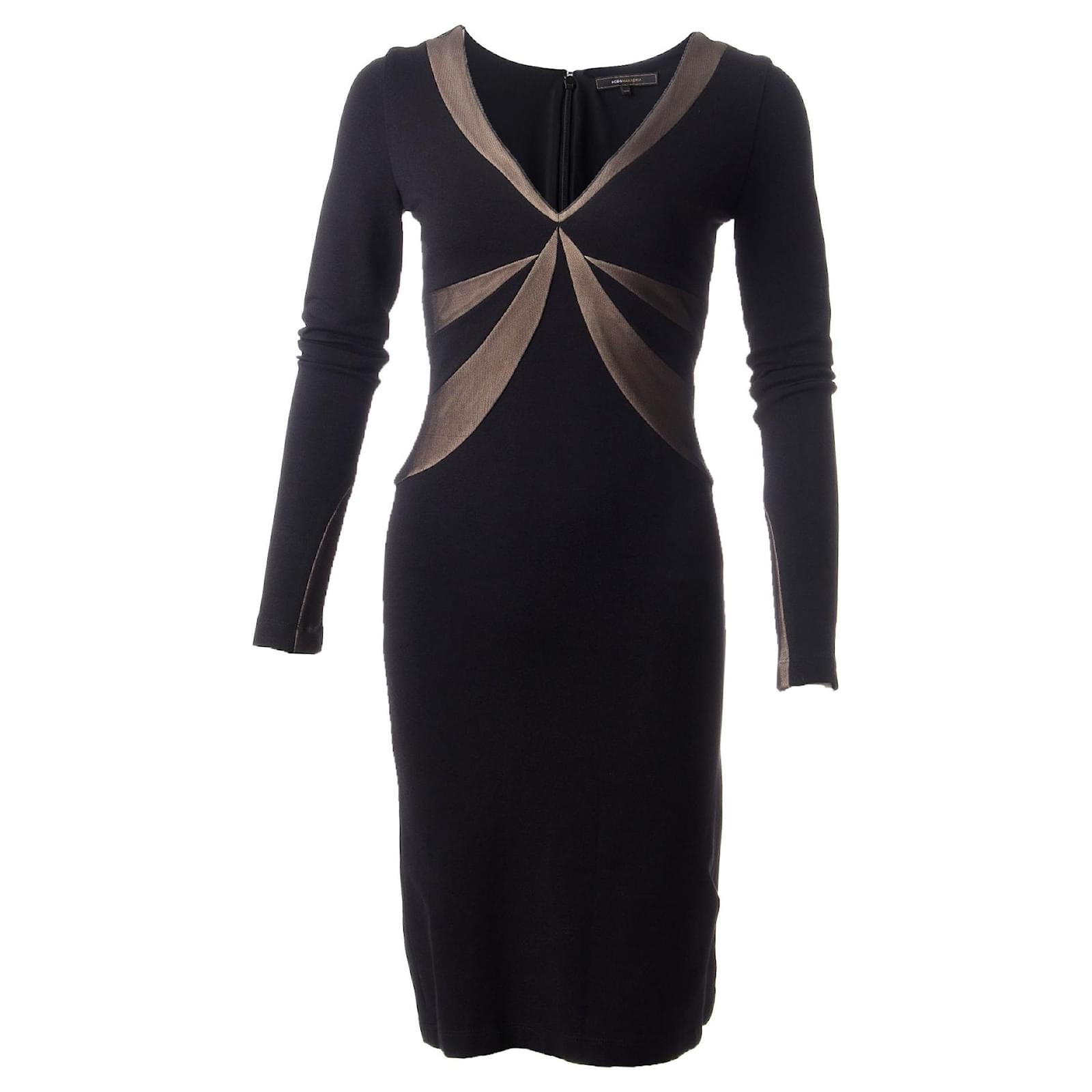 Bcbg black sale bodycon dress