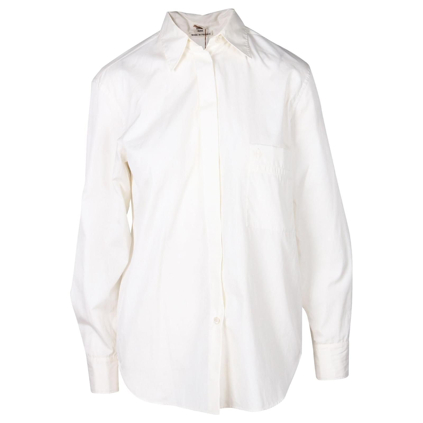 hermes white shirt