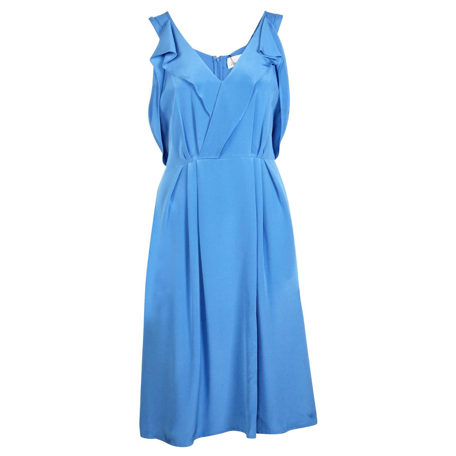 3.1 Phillip Lim Blue silk dress ref 