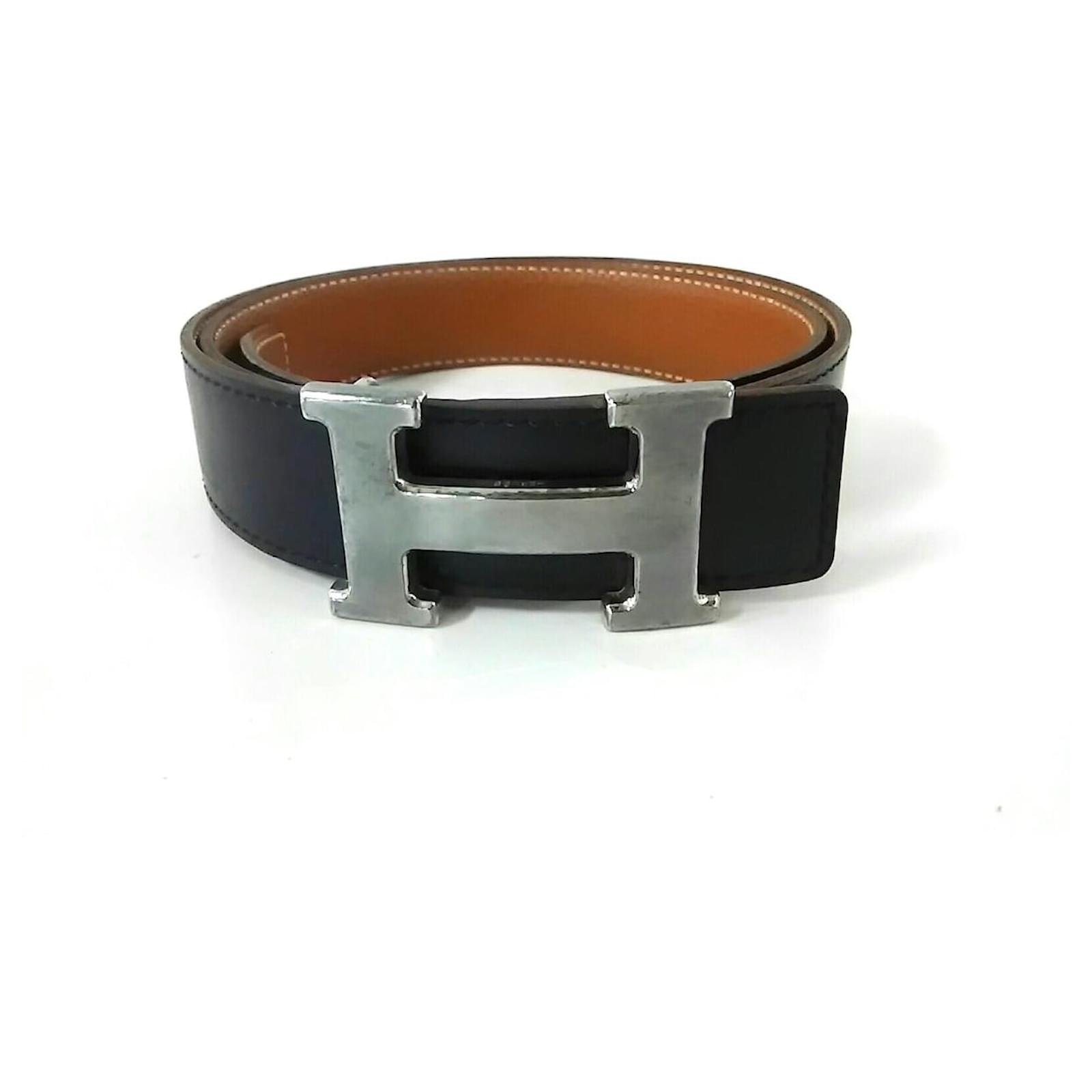 Hermès Hermes Belt Black Leather ref.354407 - Joli Closet