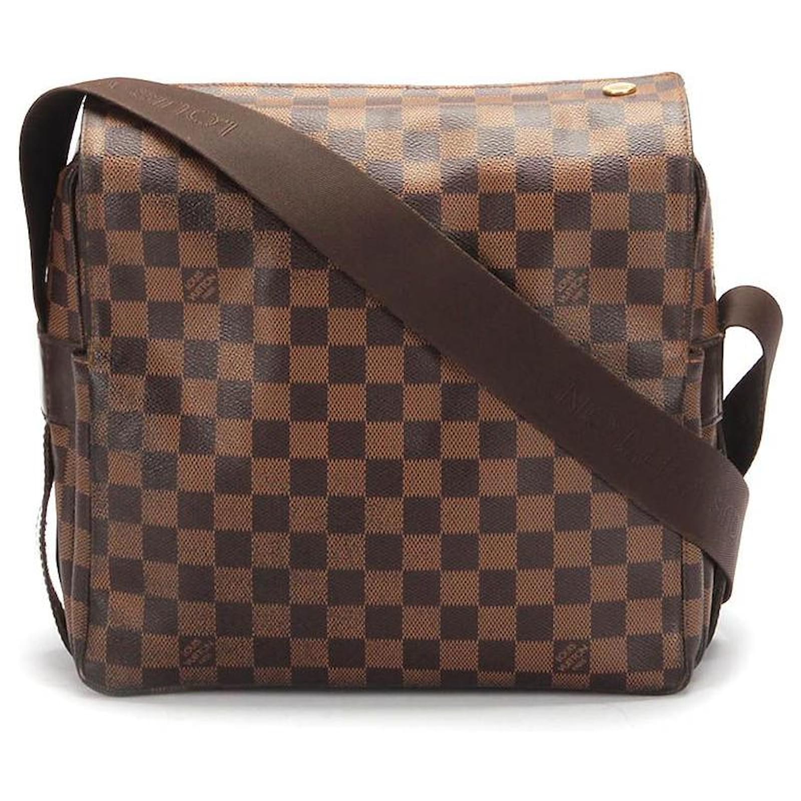 Louis Vuitton Brown Canvas Damier Ebene Naviglio Crossbody Bag